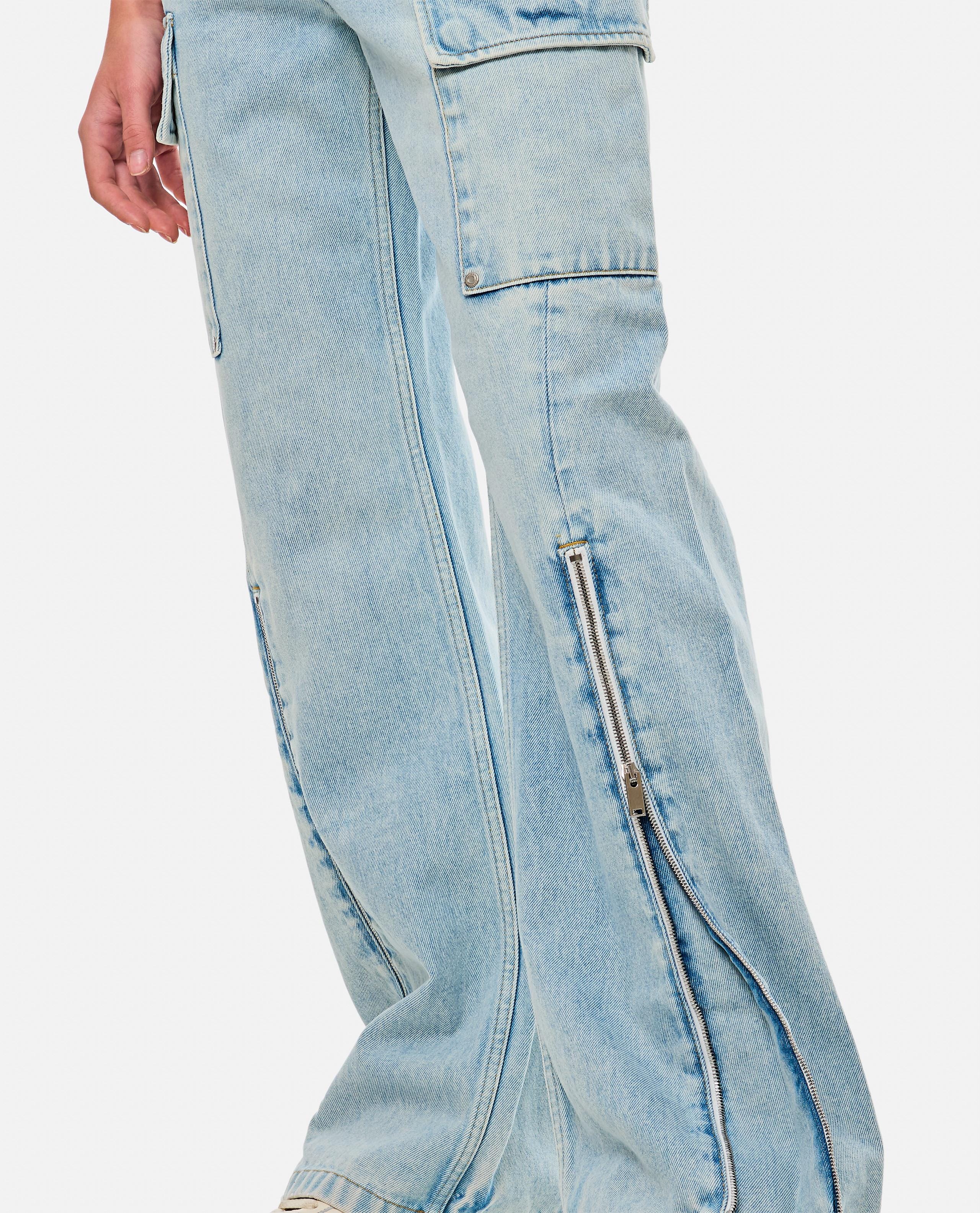 Stella Mccartney DENIM CARGO CON ZIP SUL DAVANTI