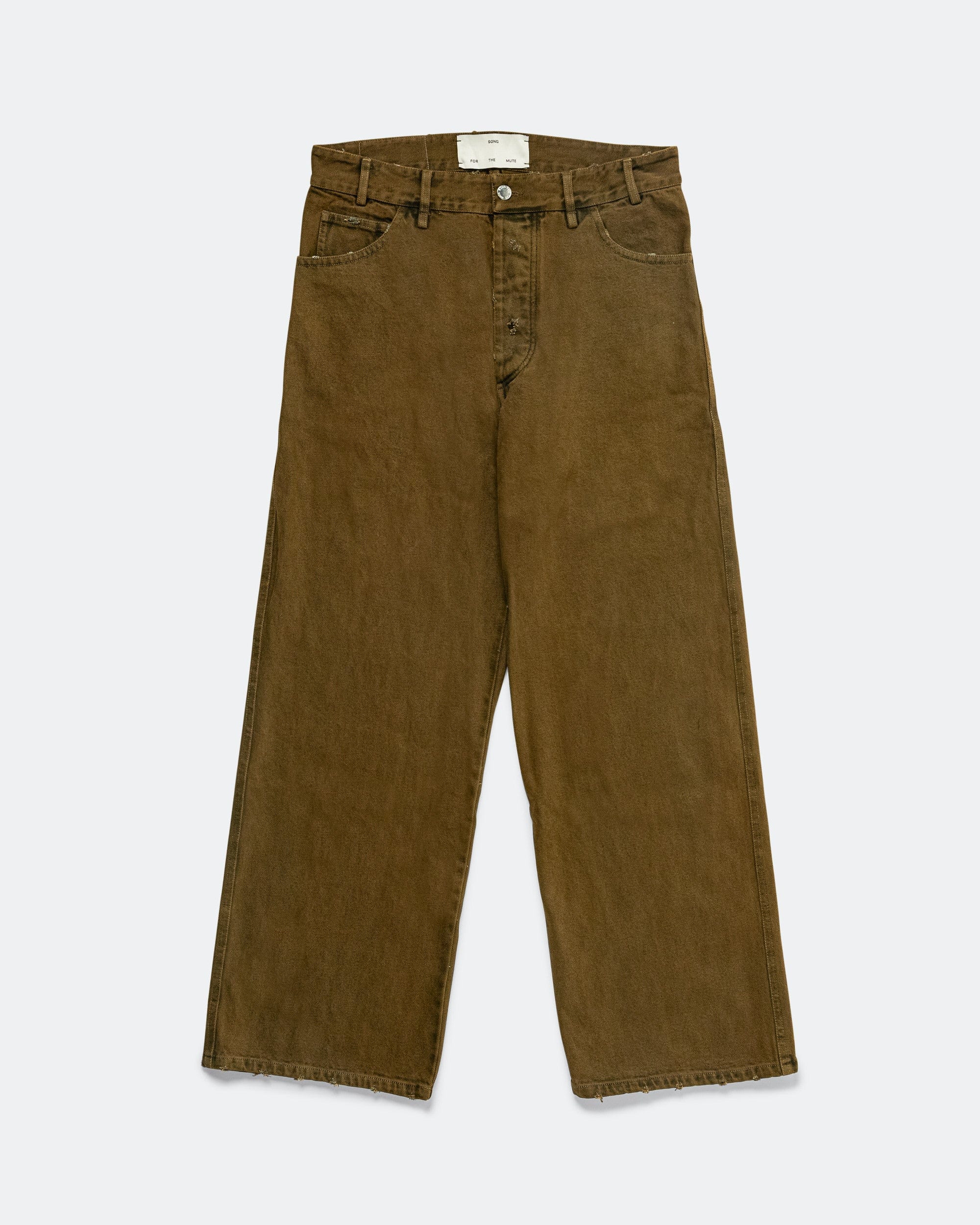 Song For The Mute Baggy Jeans - Sand Cotton Drill