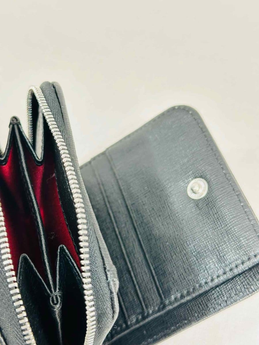 Aspinal of London Slim Mini Black Continental Wallet