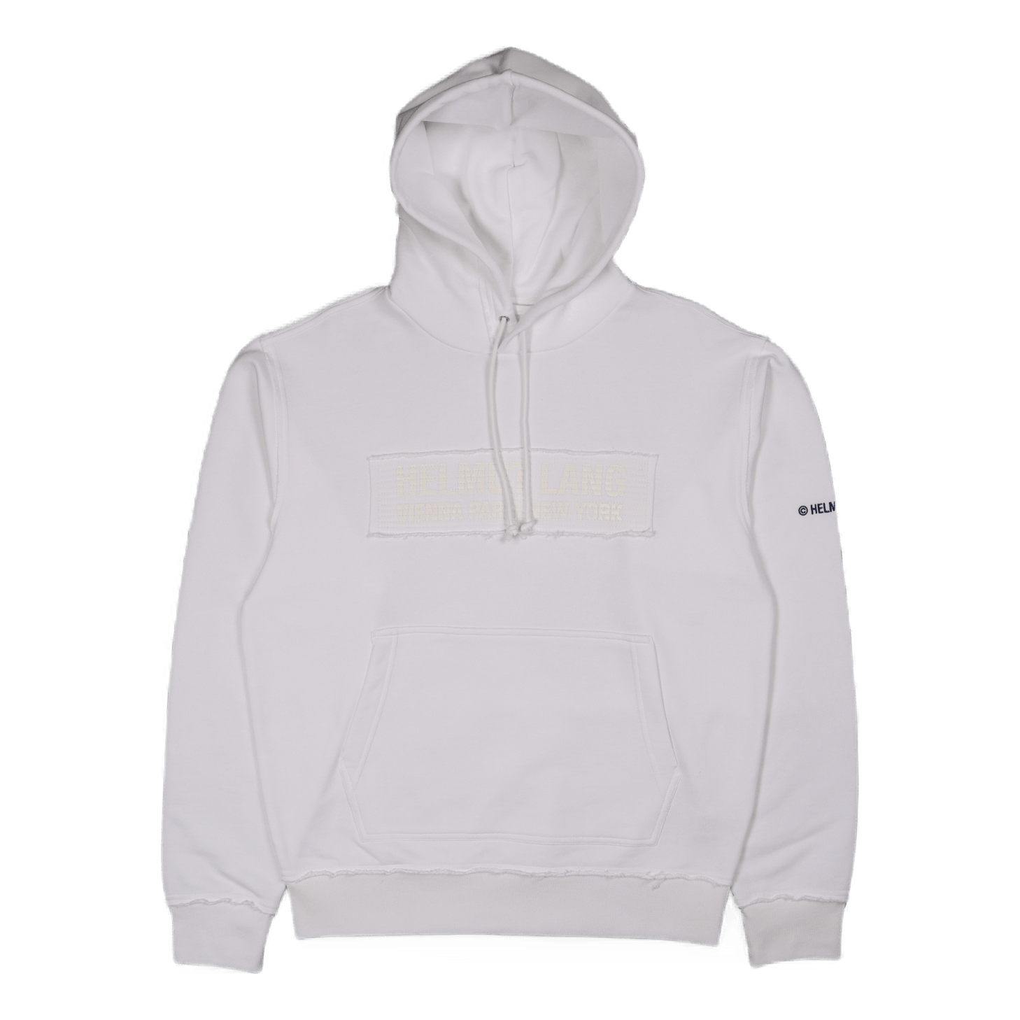 Helmut Lang Trapunto Hoodie White