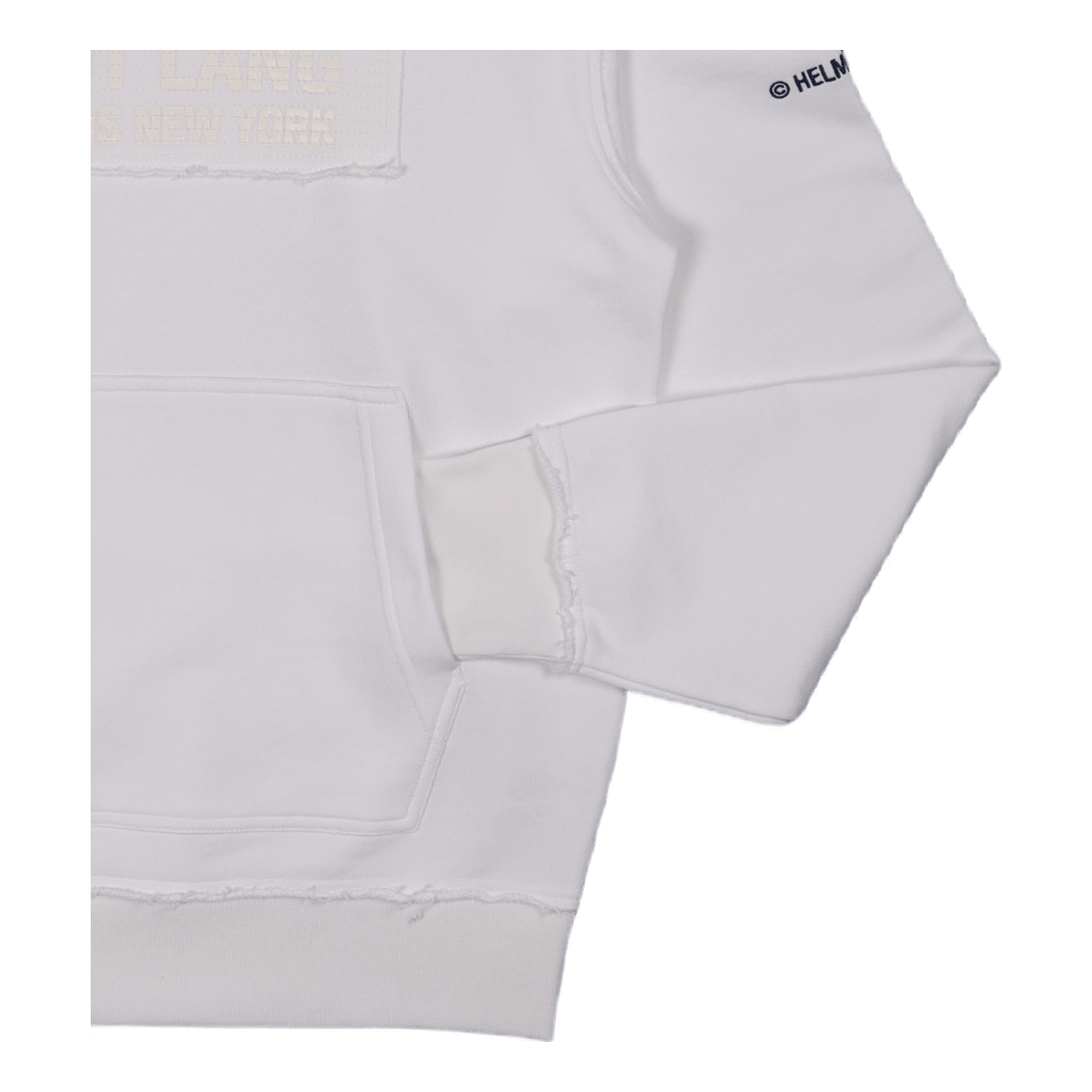 Helmut Lang Trapunto Hoodie White