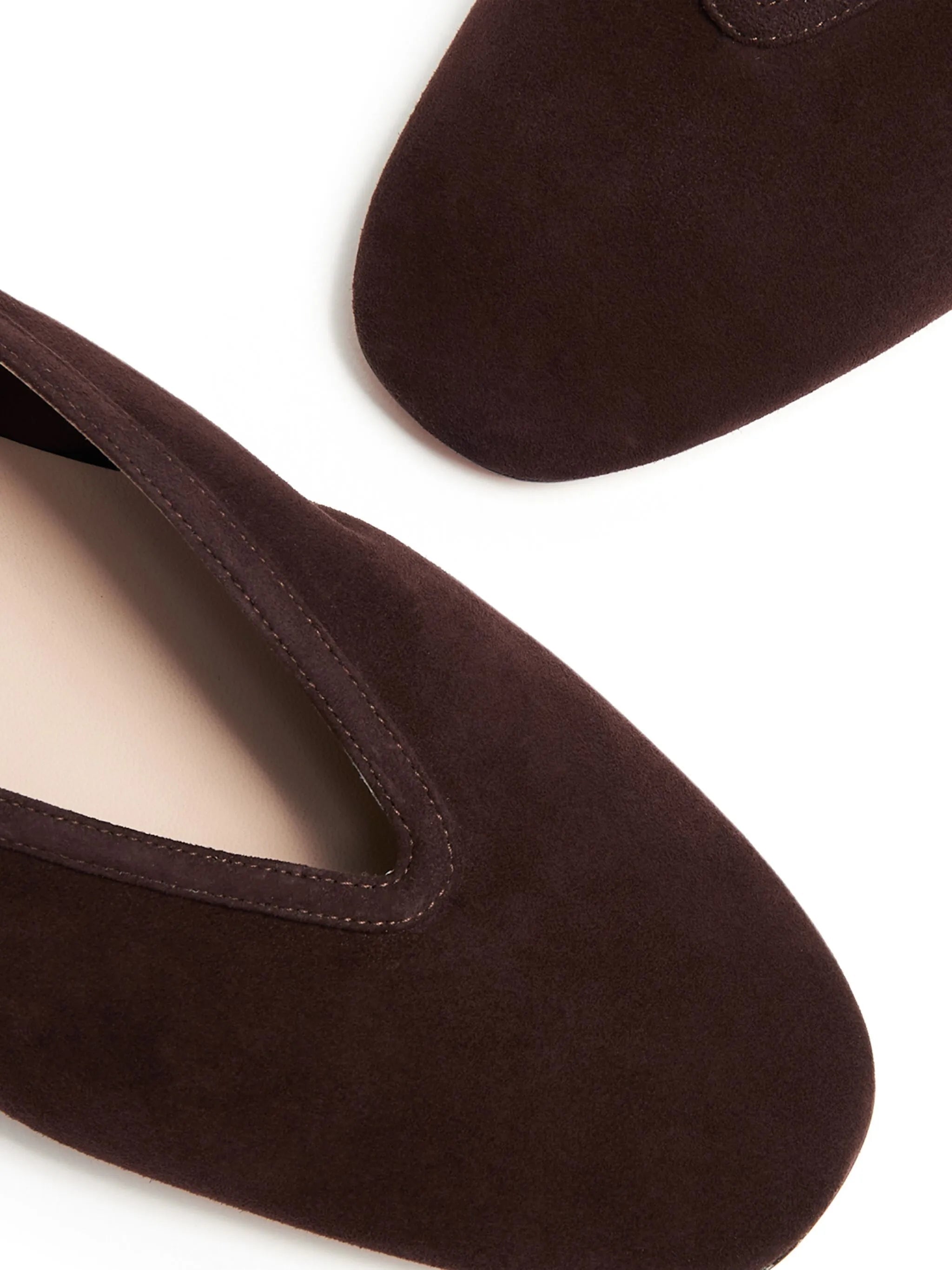 Le Monde Beryl Luna suede ballerina shoes