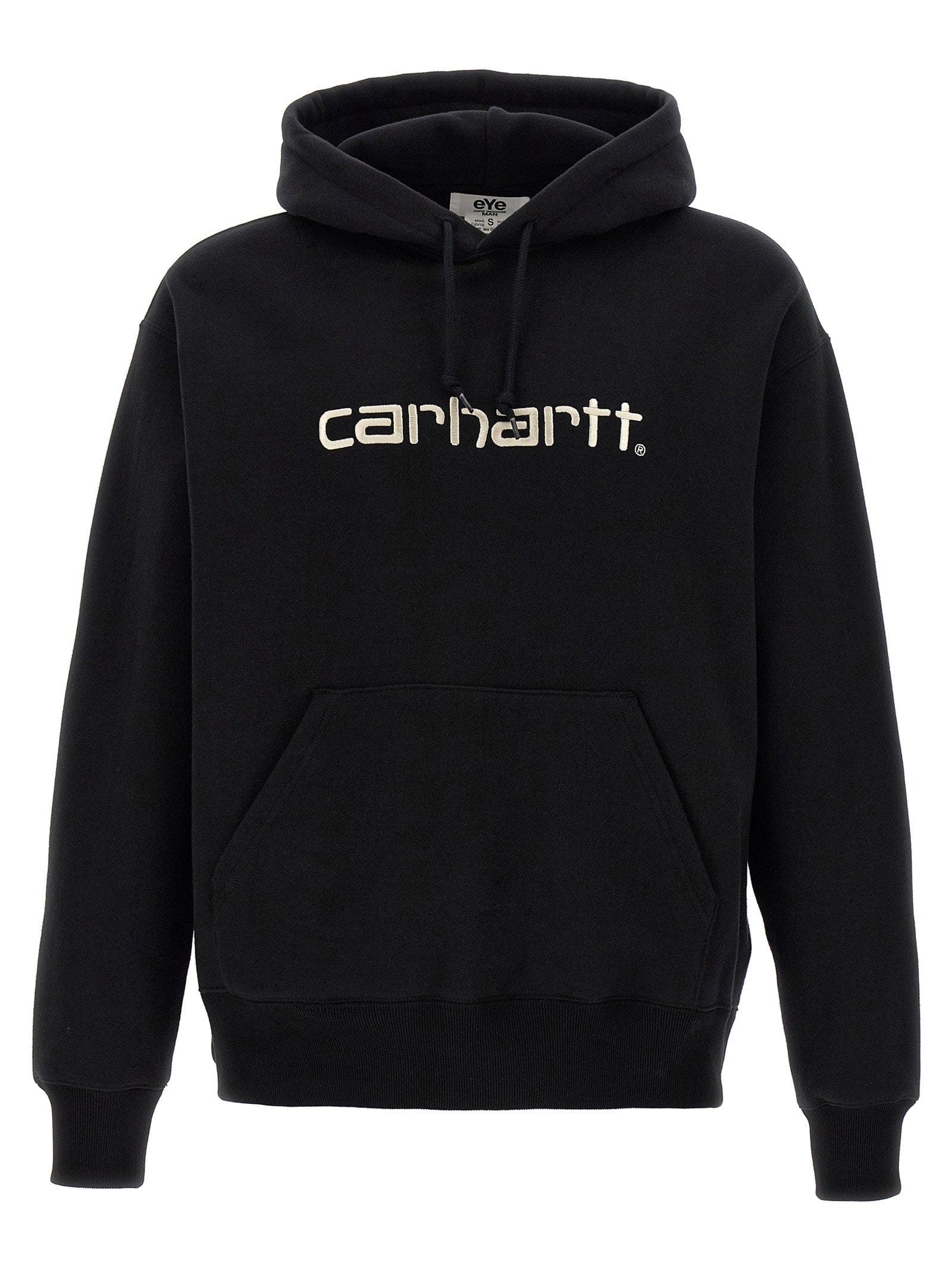 Junya Watanabe Logo - Embroidered Collaboration Hoodie — Black