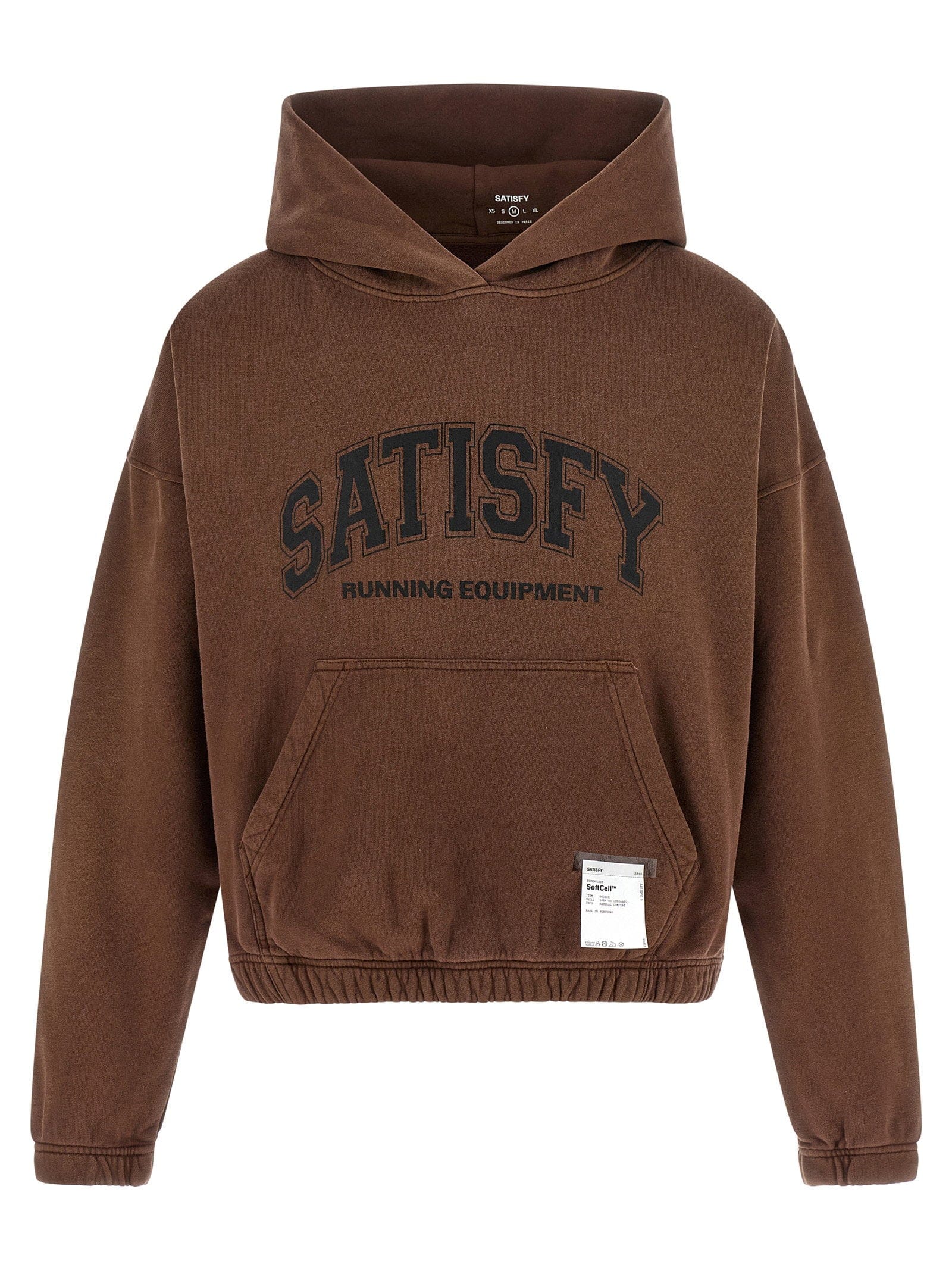 Satisfy Organic Cotton French Terry Hoodie — Brown
