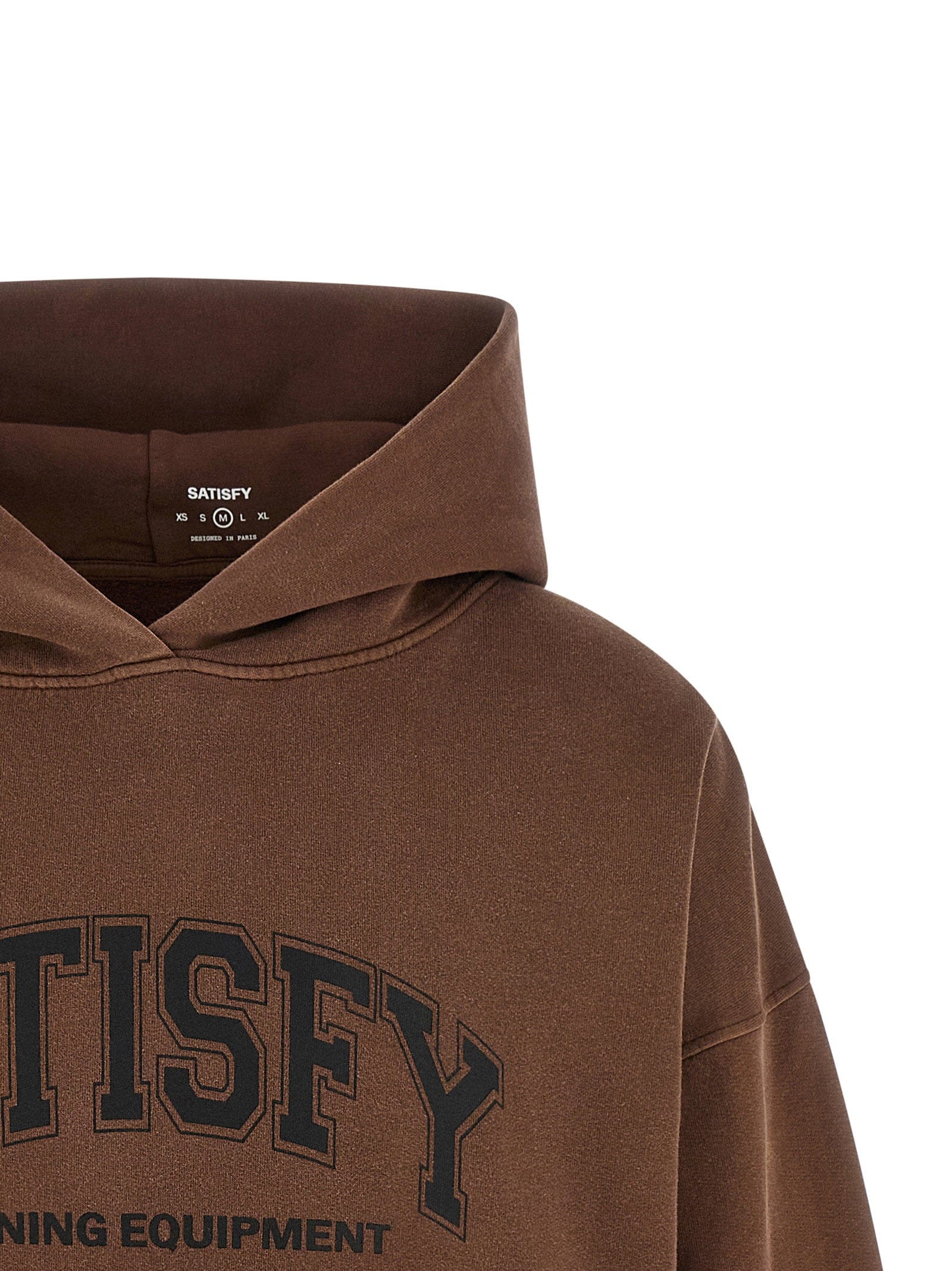 Satisfy Organic Cotton French Terry Hoodie — Brown
