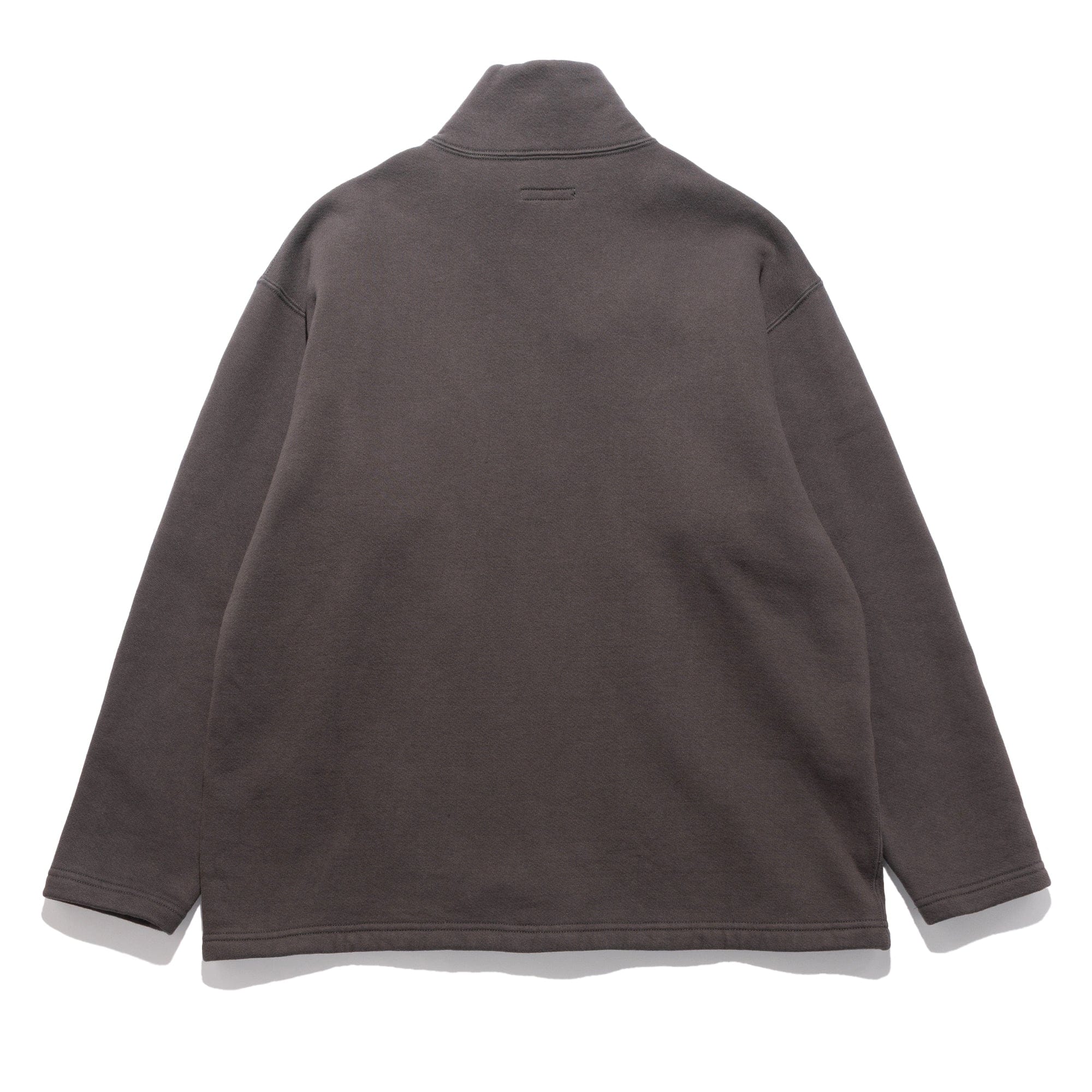 Engineered Garments EG Zip Mock Neck 12 oz Cotton Fleece Graphite 25F1B035
