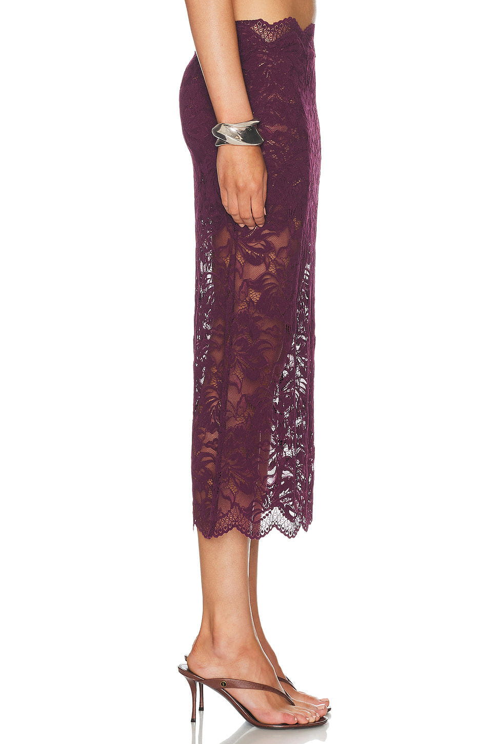 Rabanne Lace Midi Skirt