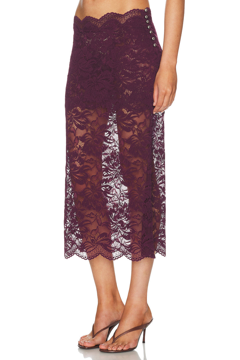Rabanne Lace Midi Skirt