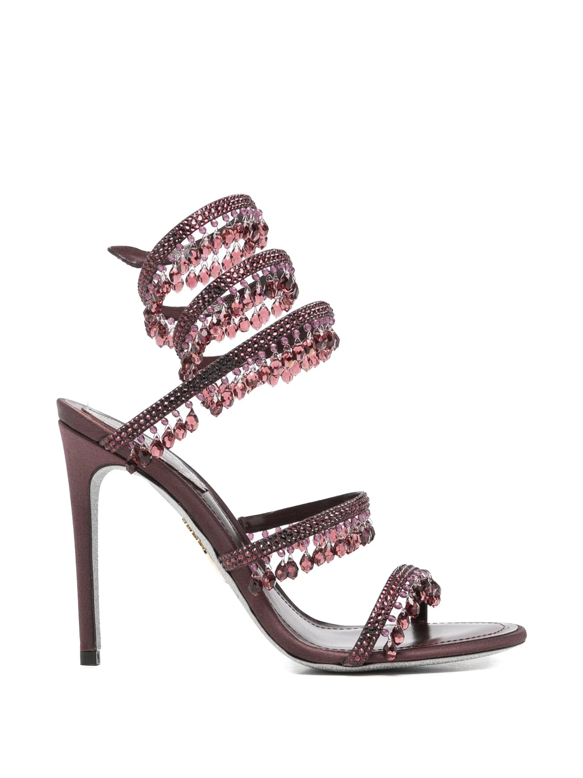 René Caovilla Chandelier crystal - embellished heeled sandals