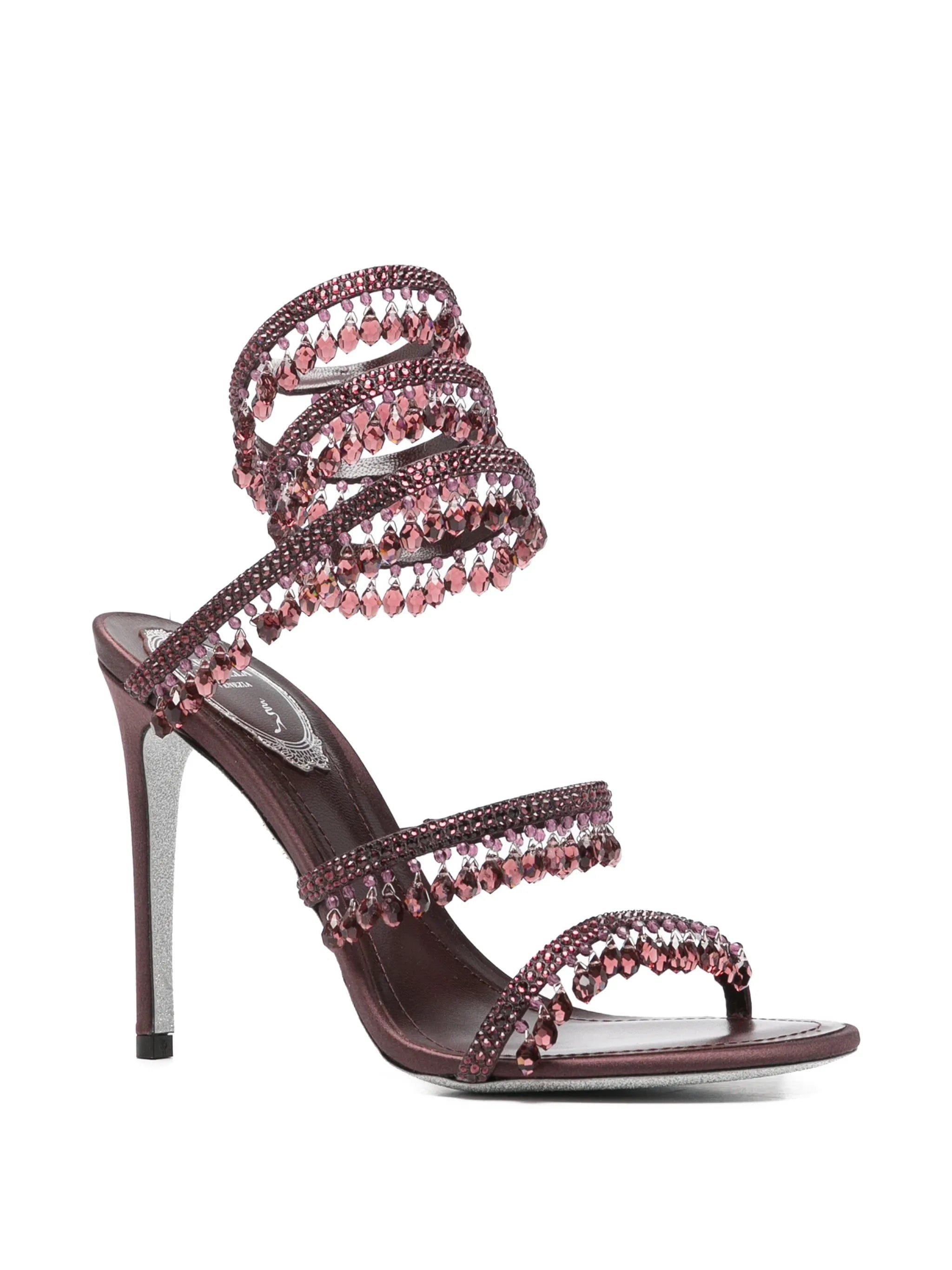 René Caovilla Chandelier crystal - embellished heeled sandals