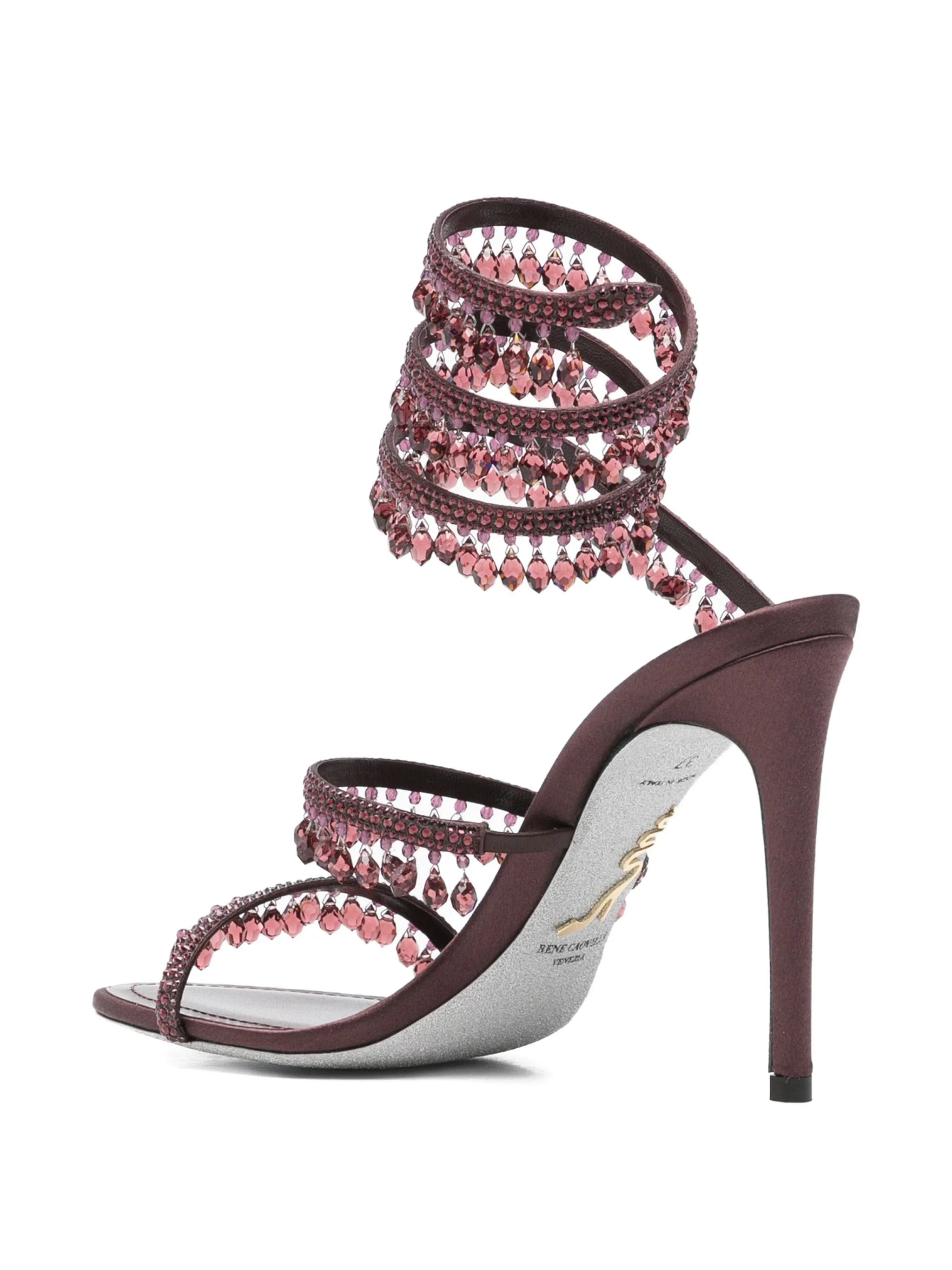 René Caovilla Chandelier crystal - embellished heeled sandals