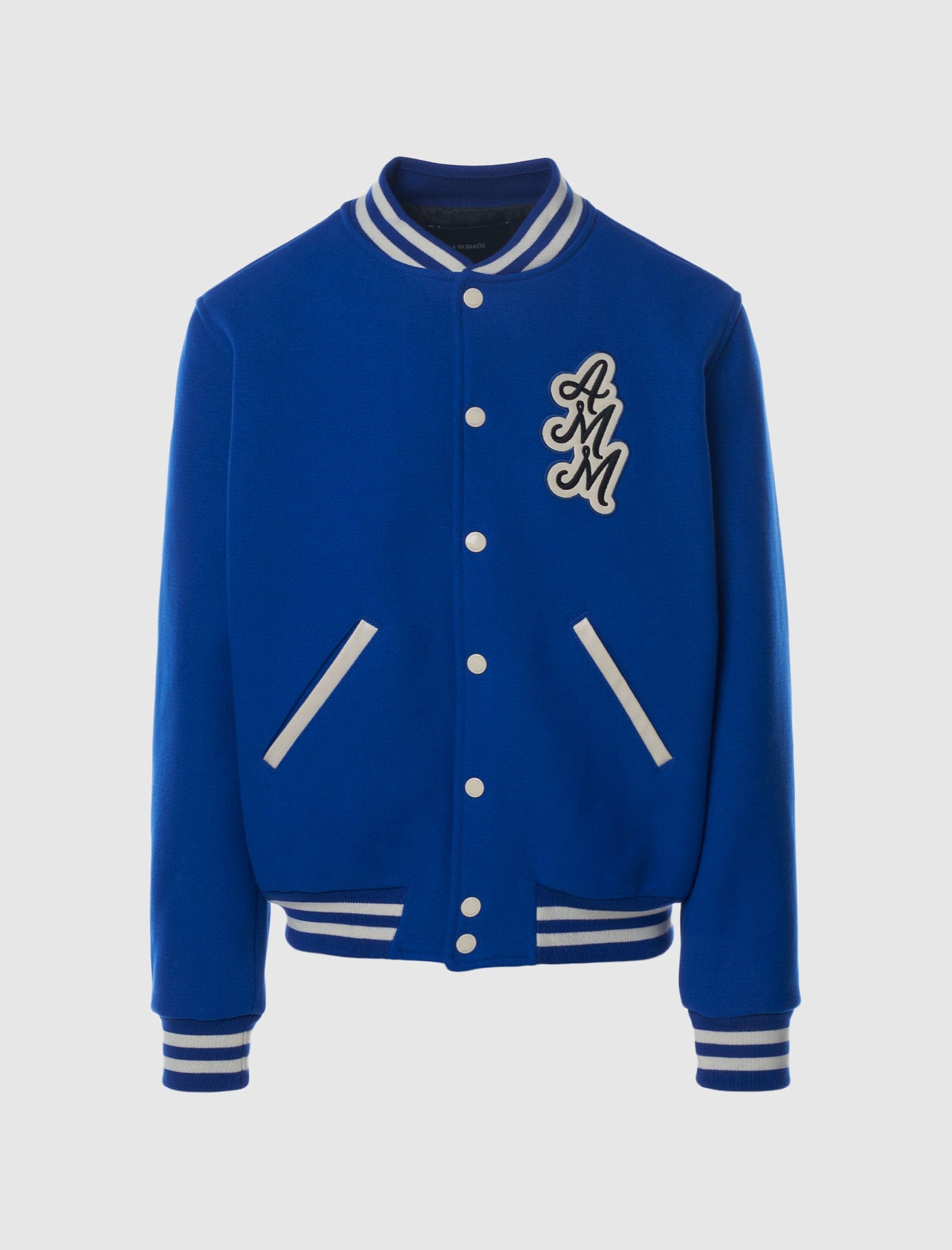 Blue A MA MANIÉRE ROYAL BLUE VARSITY JACKET