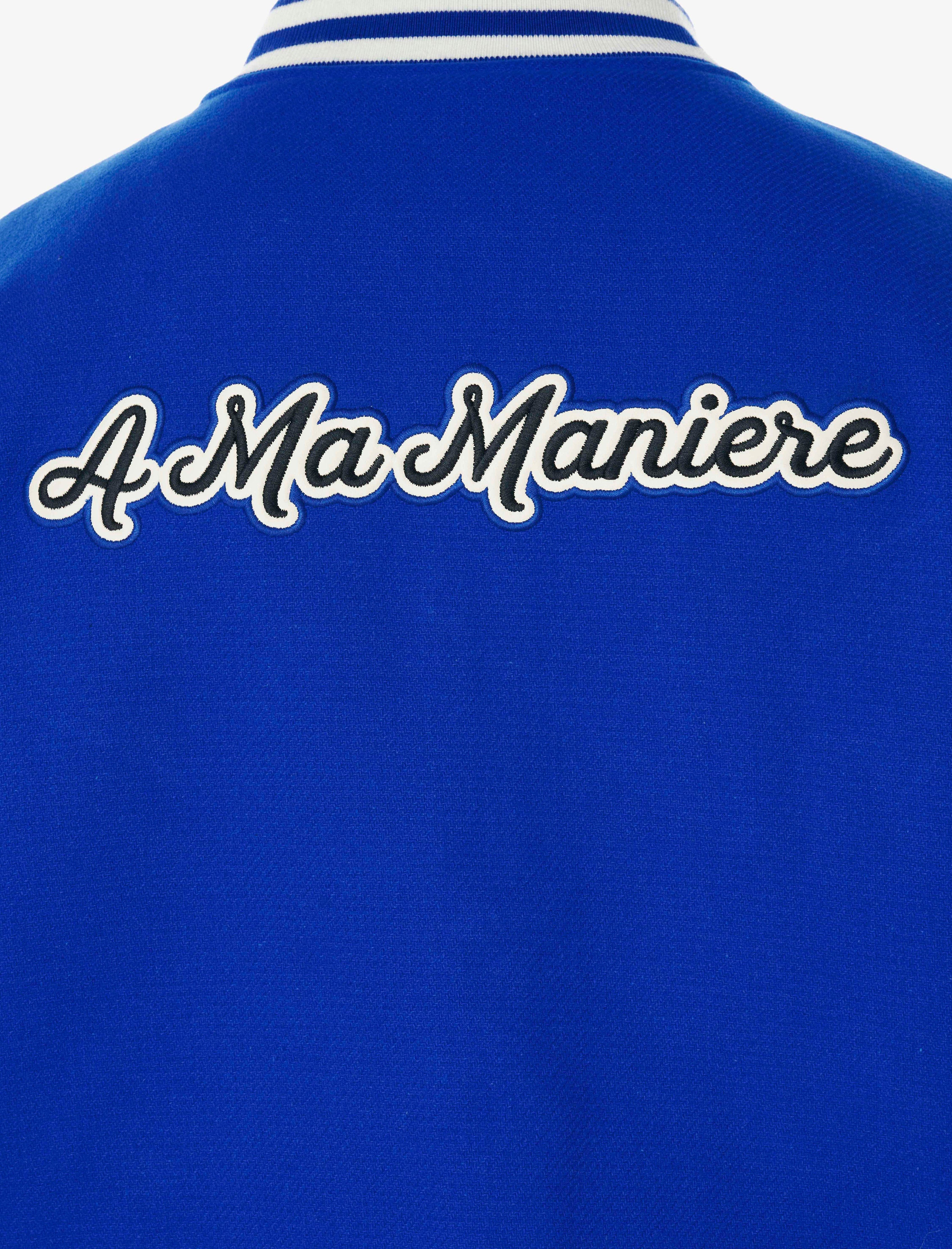 Blue A MA MANIÉRE ROYAL BLUE VARSITY JACKET