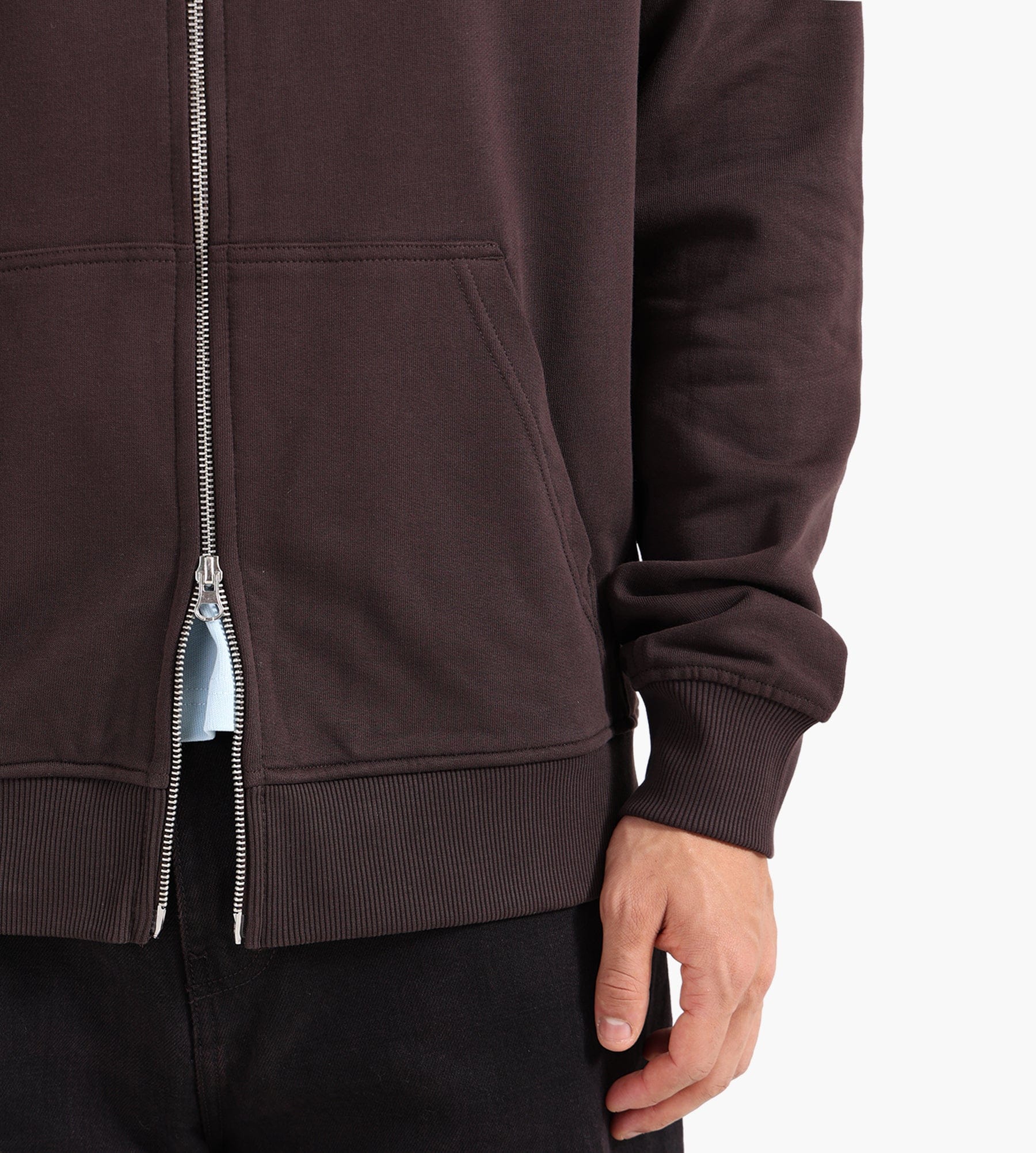 Baskèts Modern Zip Hoodie Marron