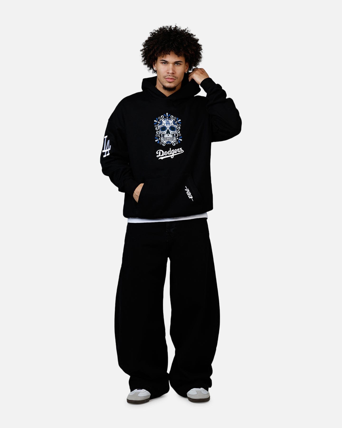 PRO Standard Los Angeles Dodgers Eternal Skull Hoodie Black/Blue