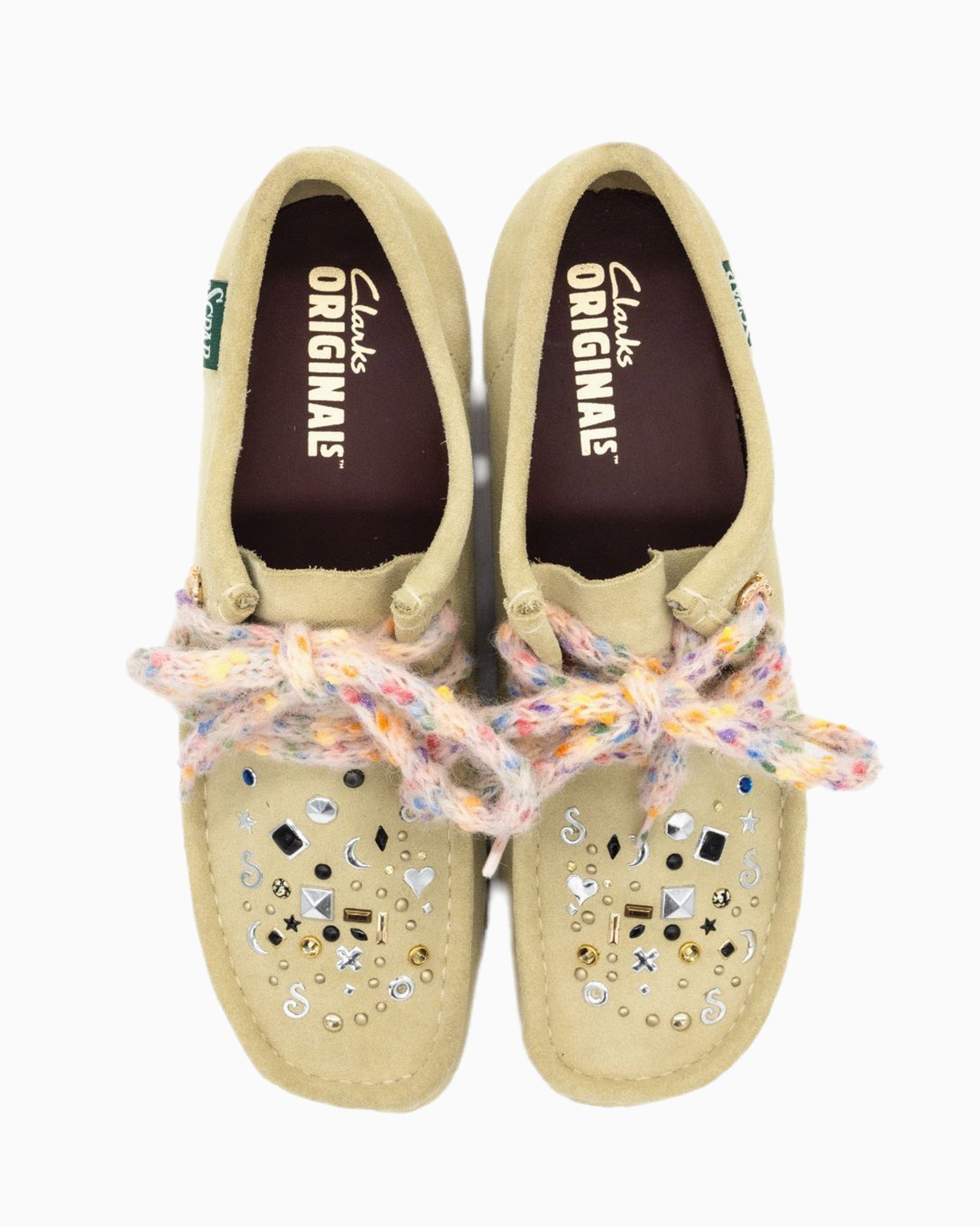 Scrapworld Zapatos SCRAPWORLD x Clarks Wallabee Custom Project para hombre
