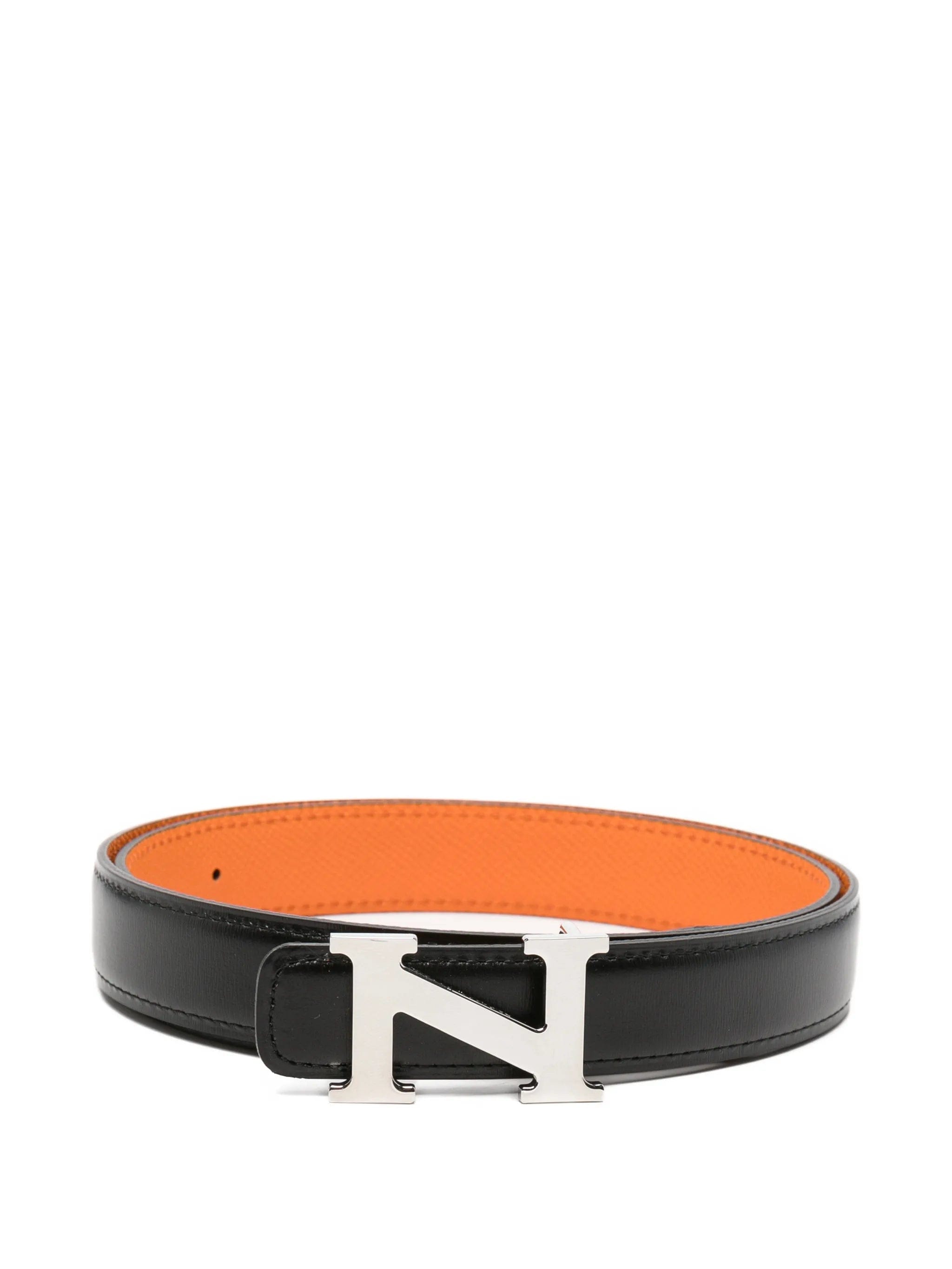Neighborhood logo - detail leather belt