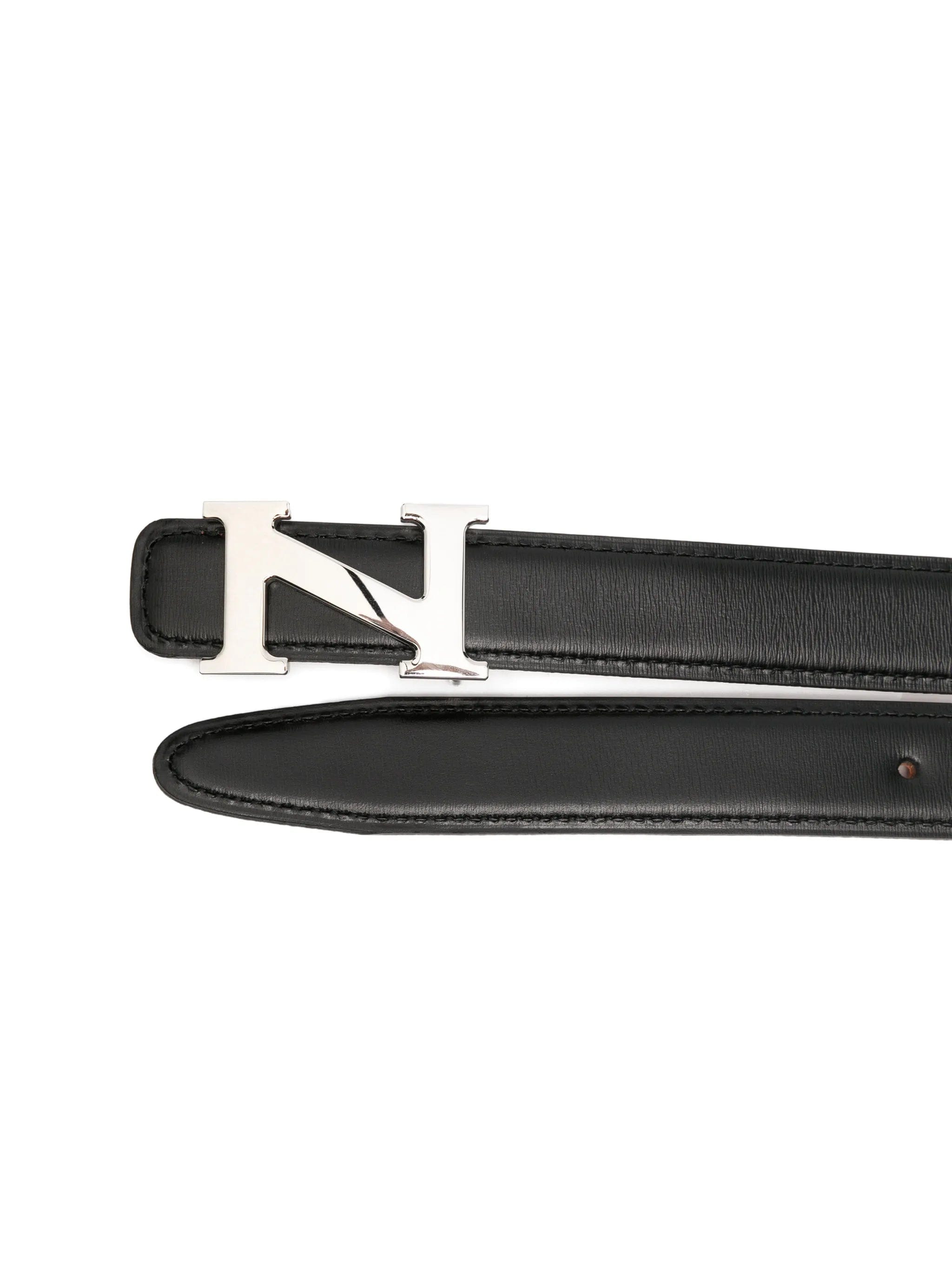 Neighborhood logo - detail leather belt