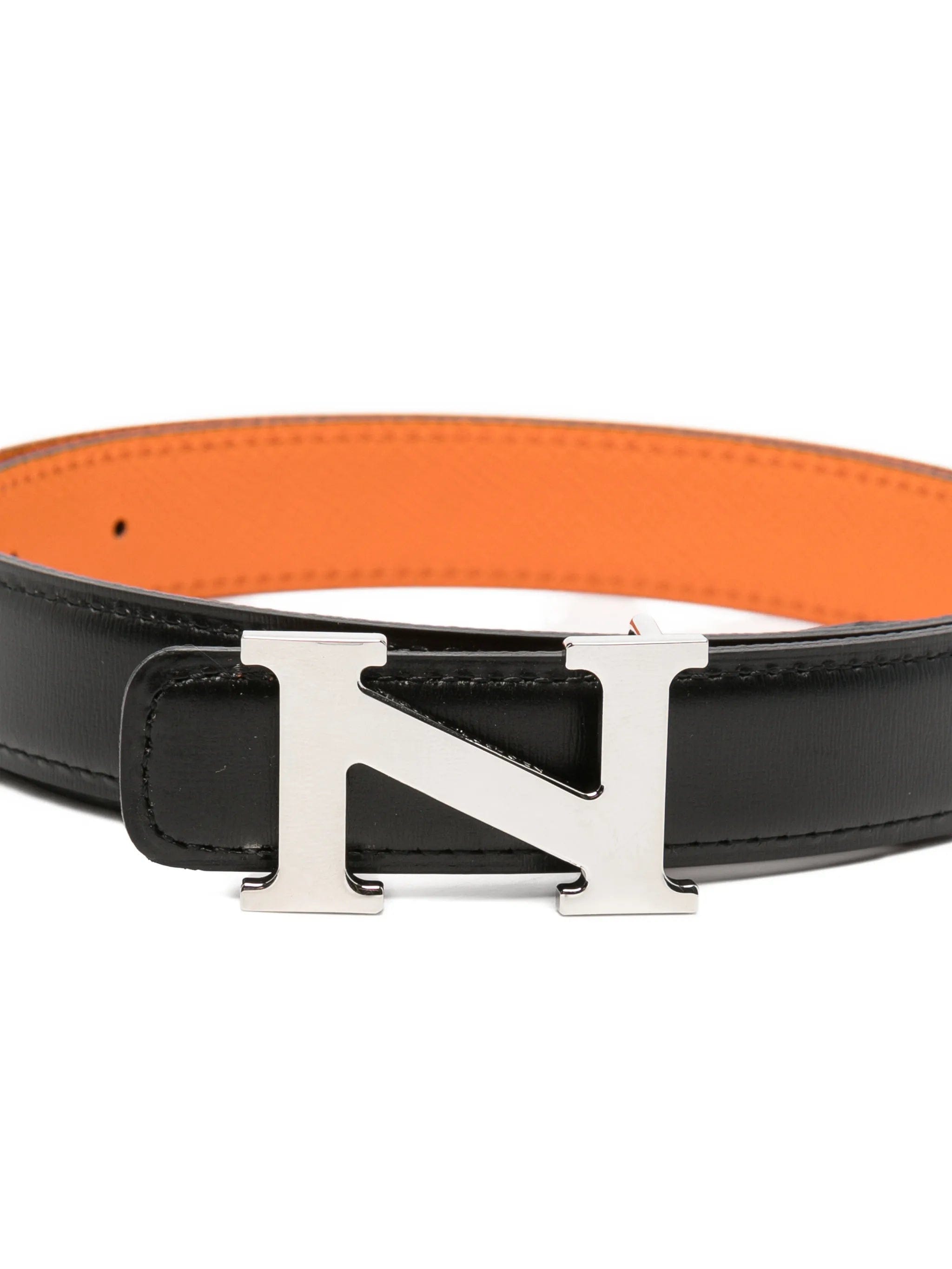 Neighborhood logo - detail leather belt