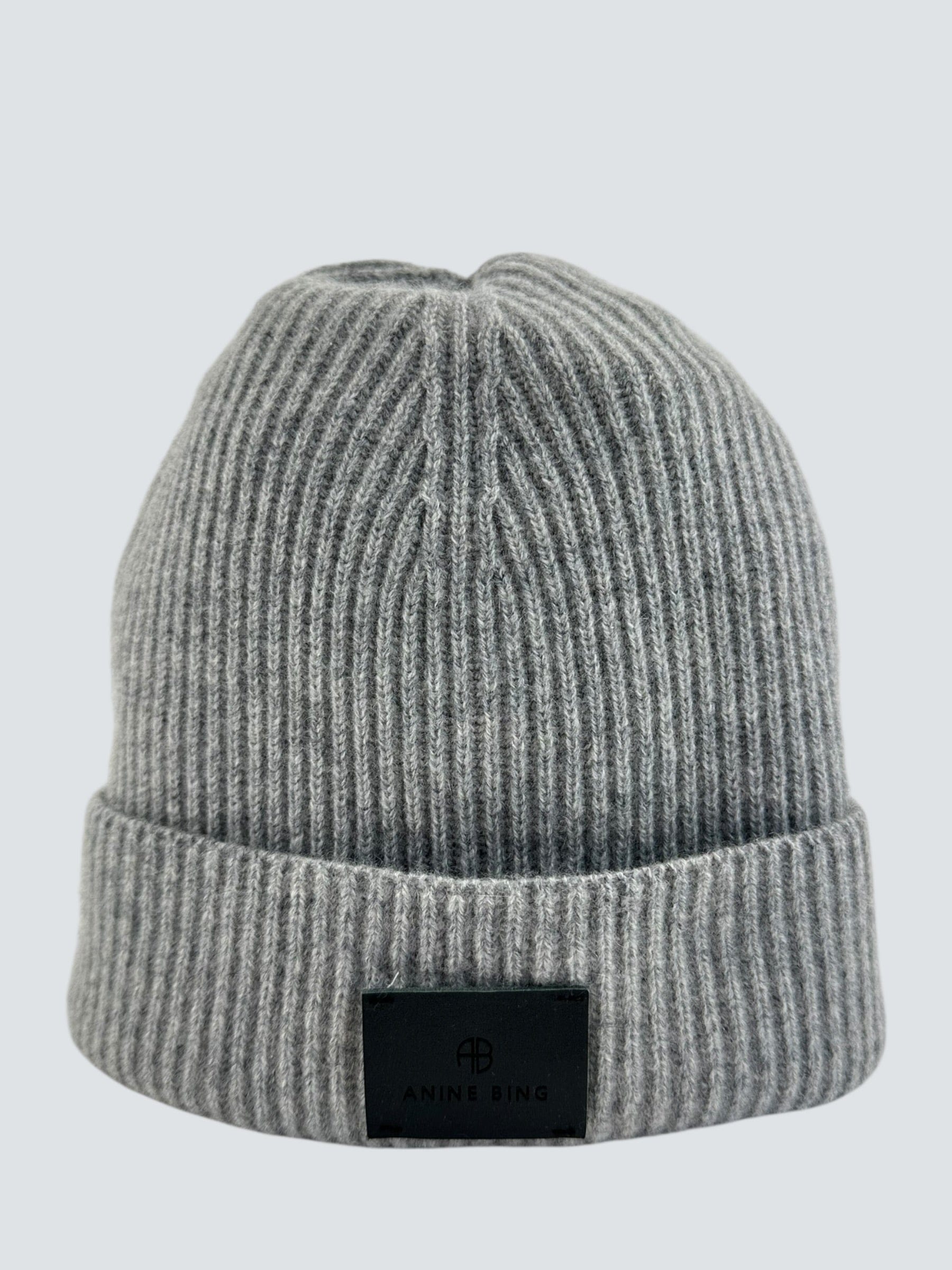 Anine Bing Grey Cashmere Hat