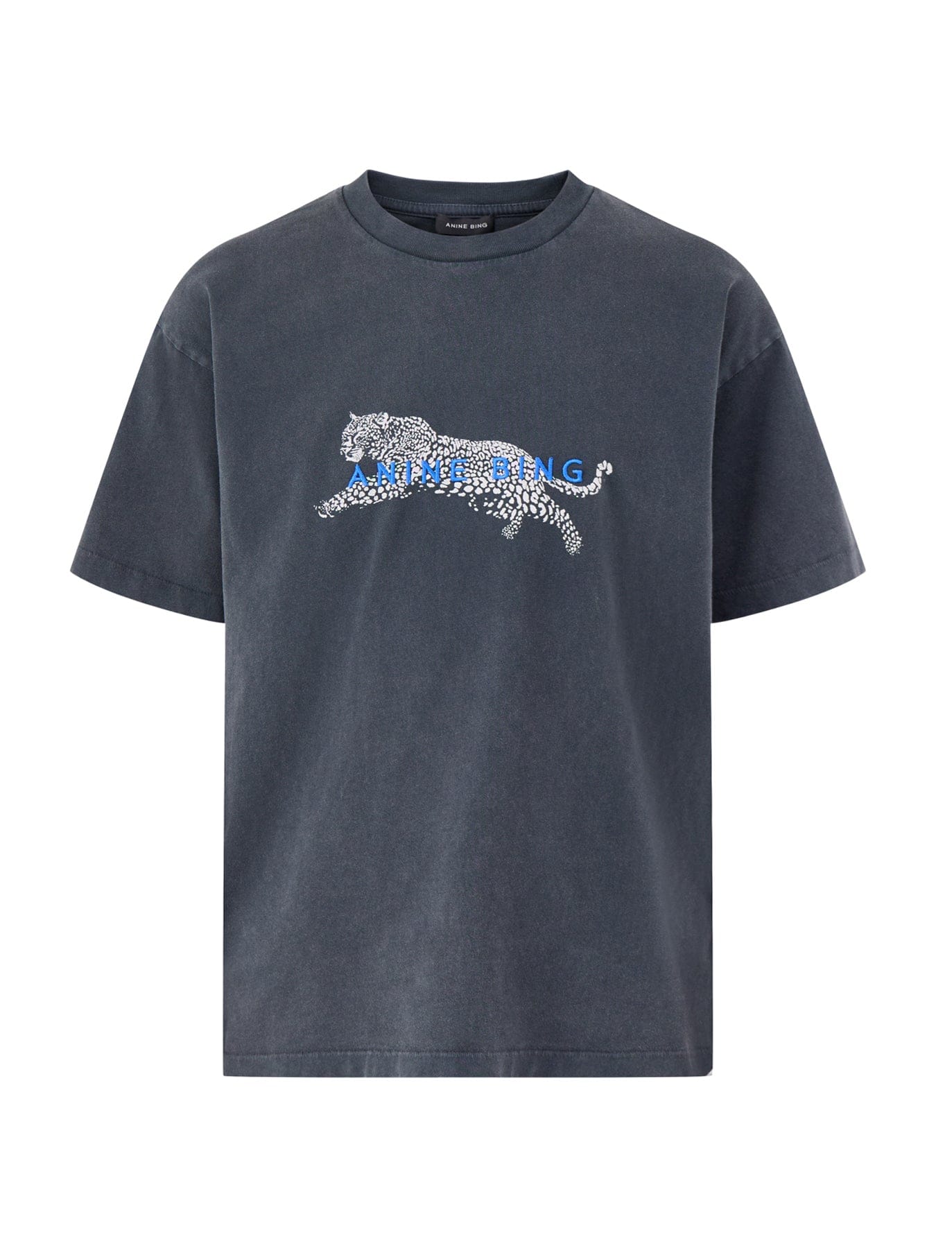 Anine Bing Cade Leopard T - Shirt Grey
