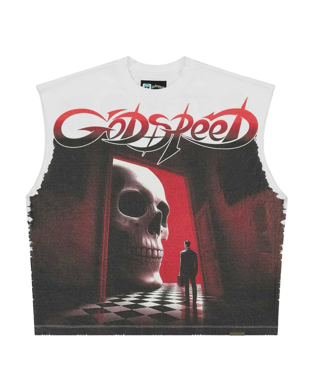 Godspeed Fate's Doorstep Sleeveless T-Shirt White