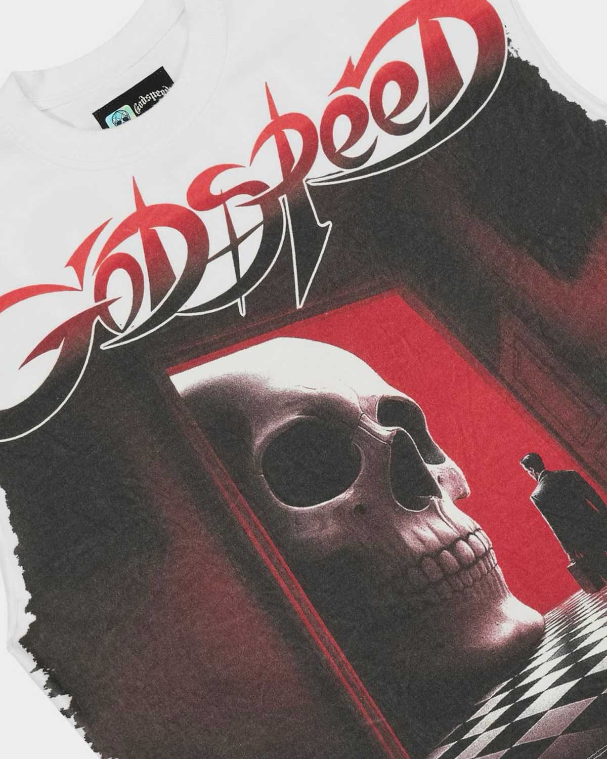Godspeed Fate's Doorstep Sleeveless T-Shirt White