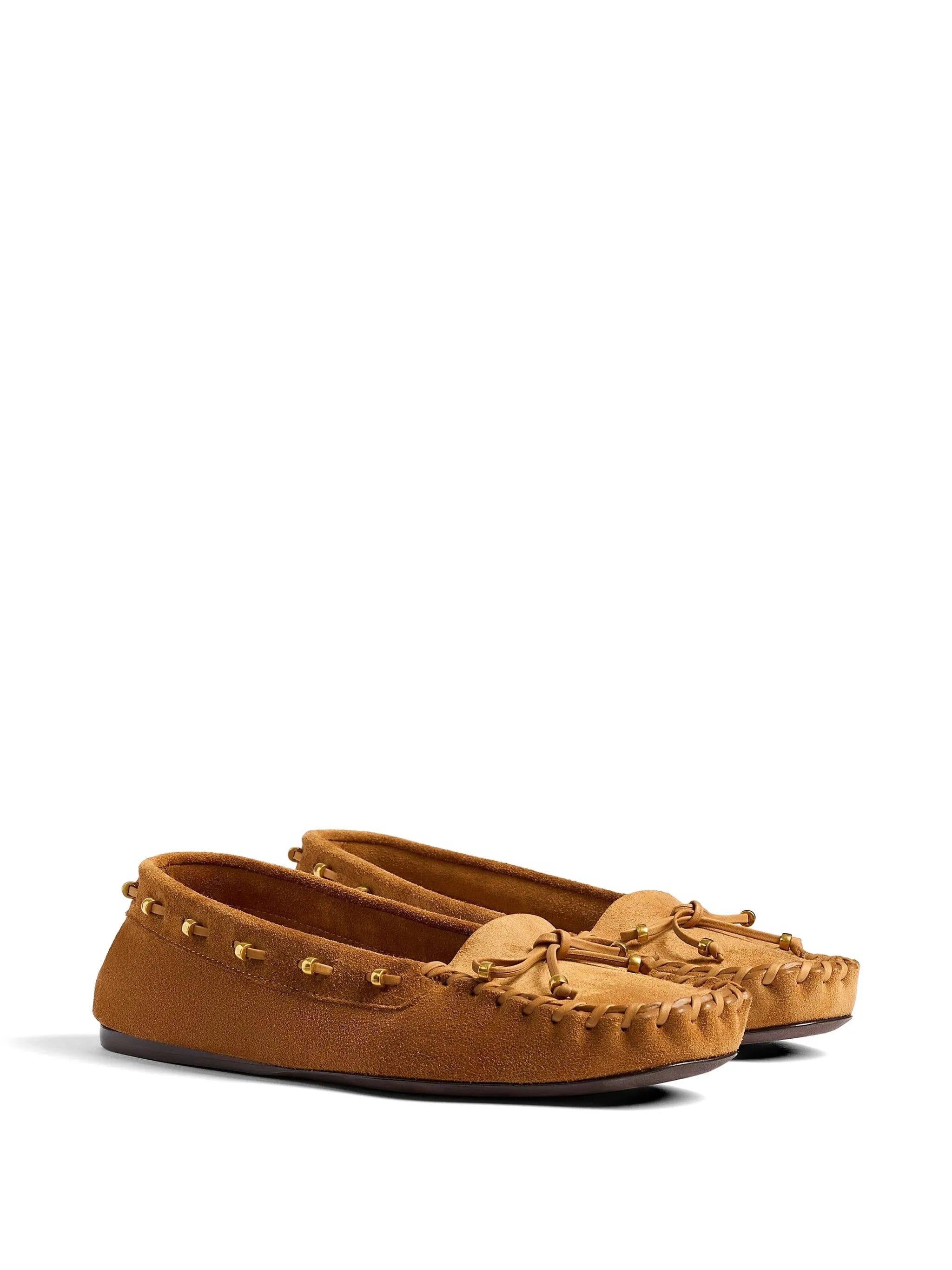 Khaite Milly leather loafers