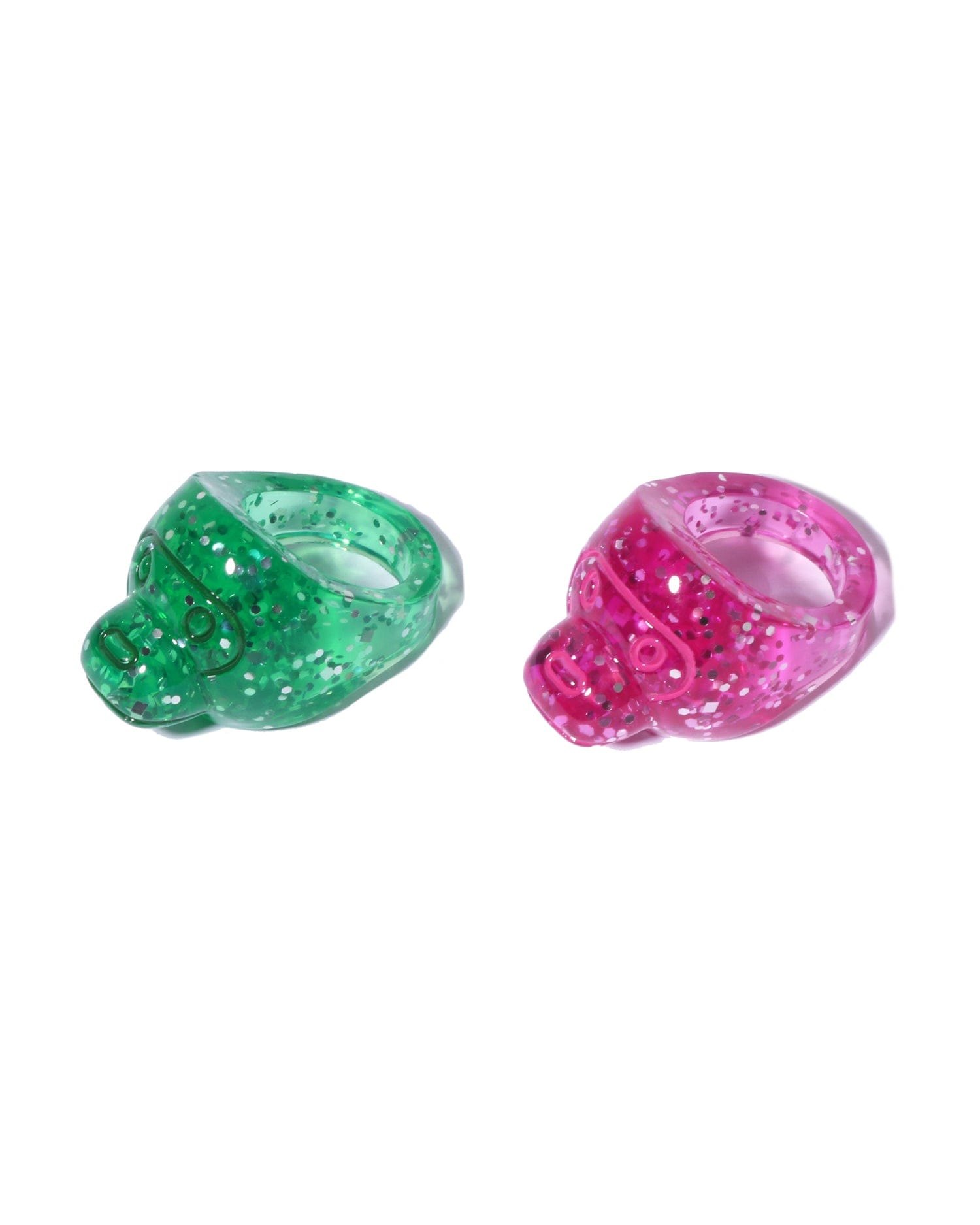 A Bathing APE Baby Milo Glitter Arcylic Ring Set