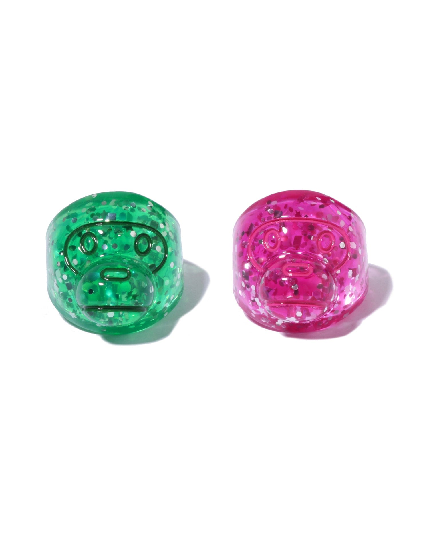 A Bathing APE Baby Milo Glitter Arcylic Ring Set