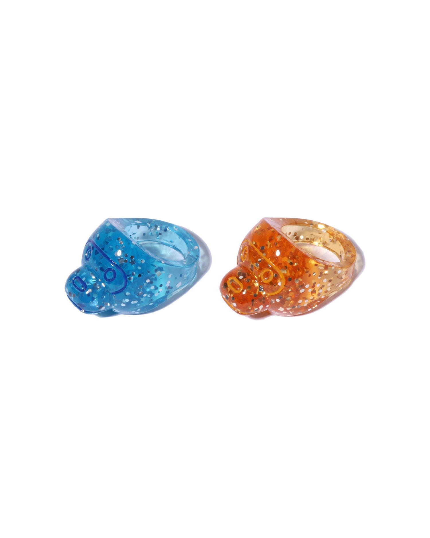 A Bathing APE Baby Milo Glitter Arcylic Ring Set