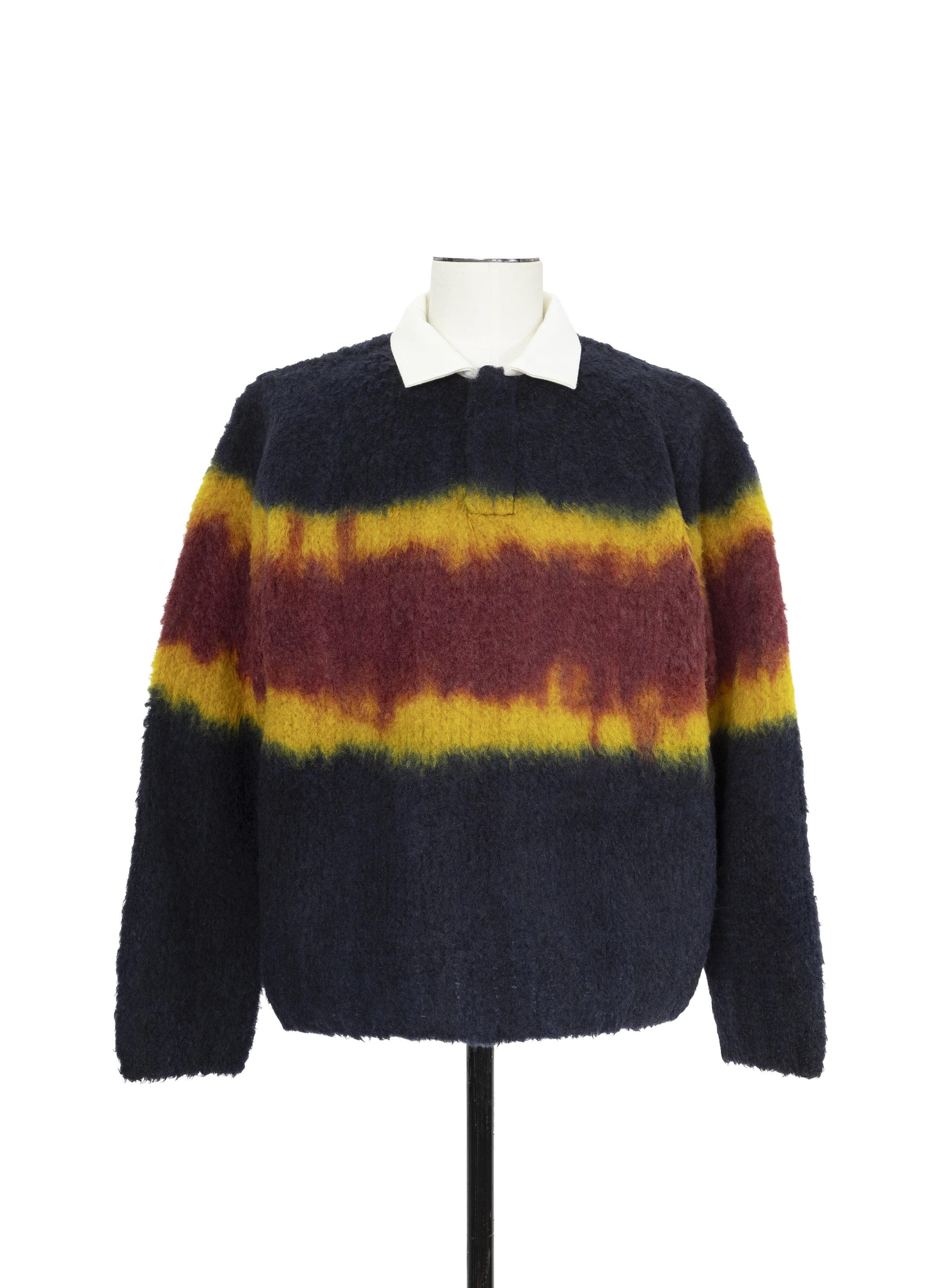 Knit Chusen - Dyed Knit Polo Shirt