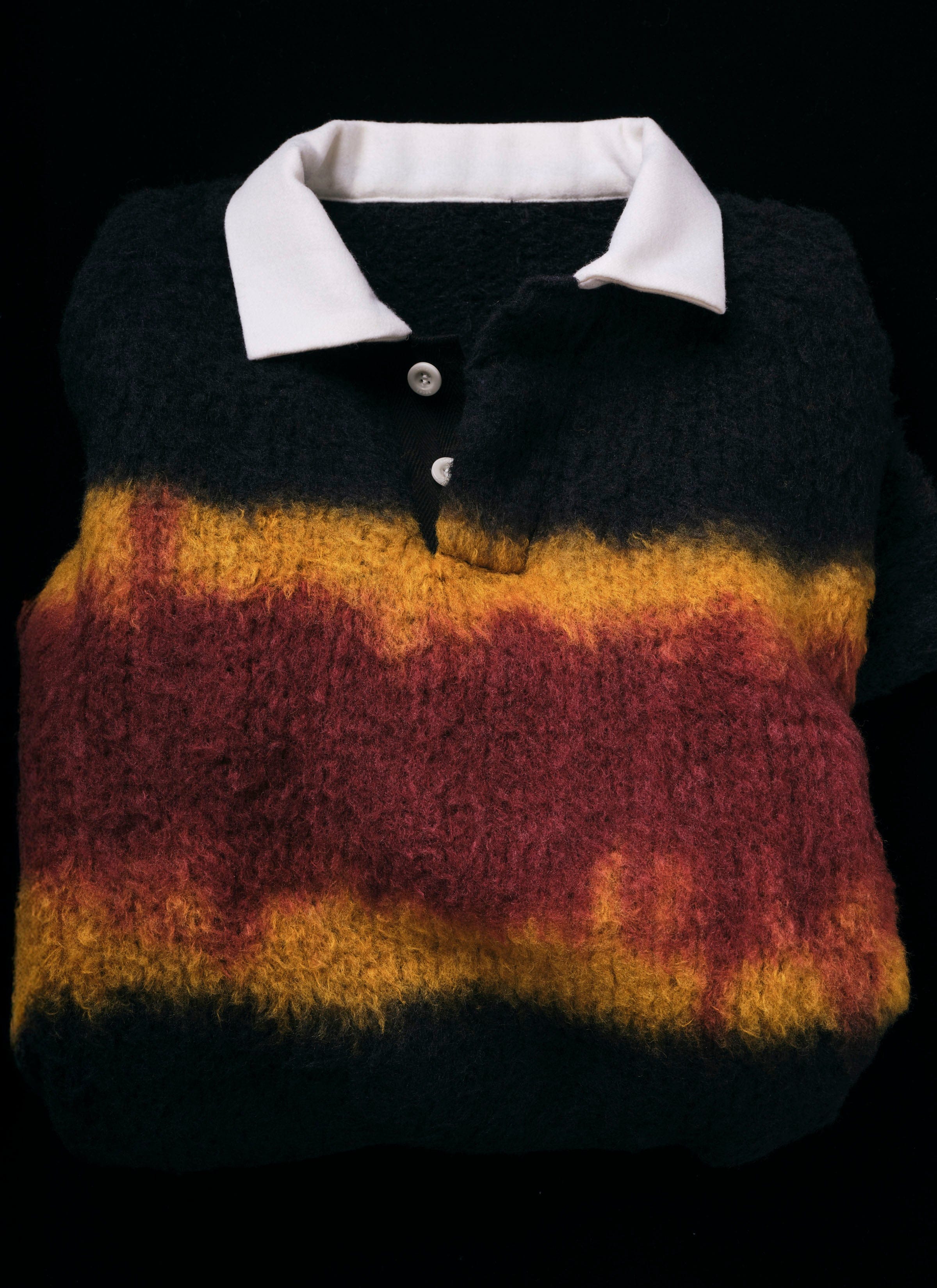 Knit Chusen - Dyed Knit Polo Shirt