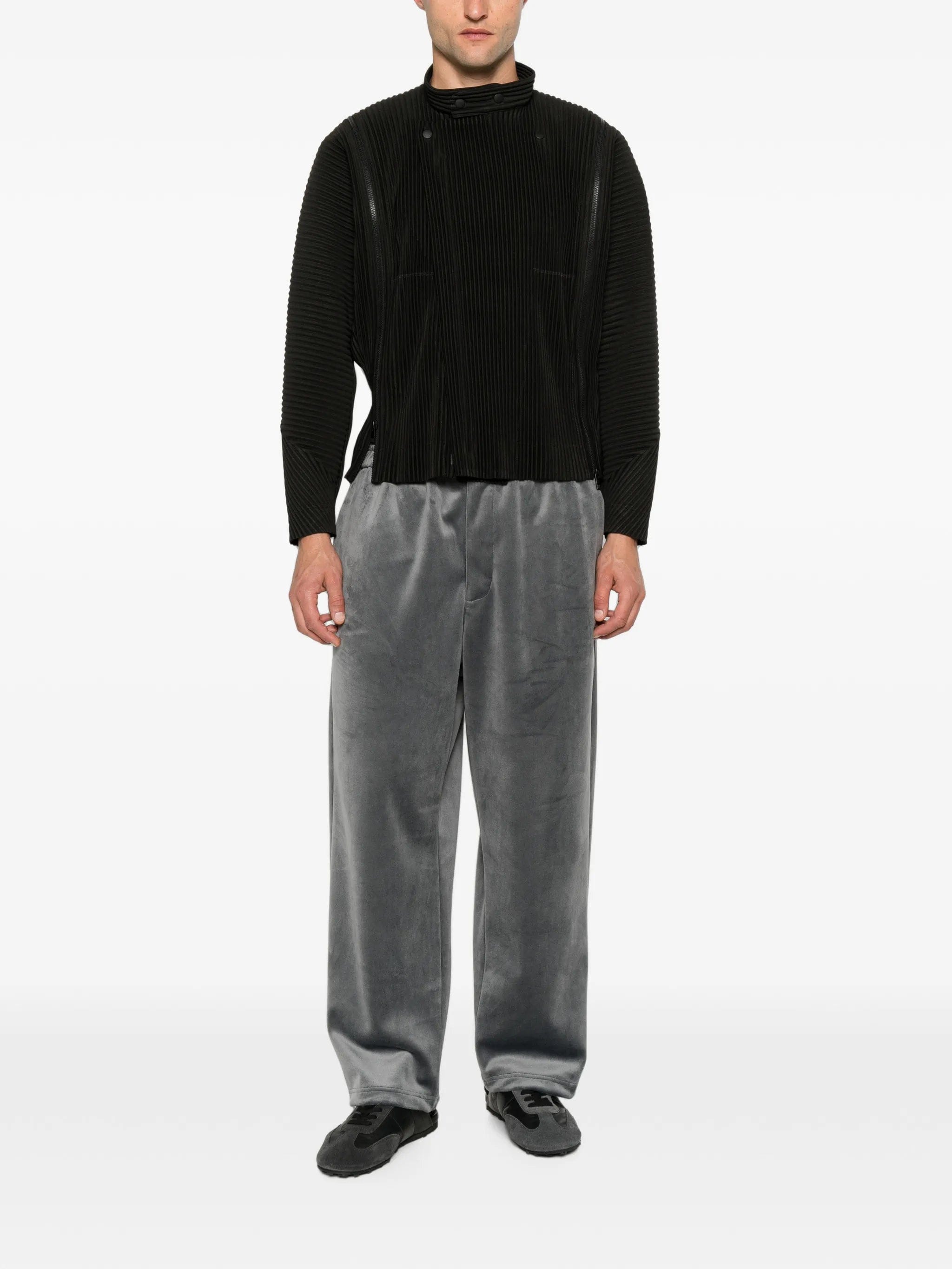 Homme Plissé Issey Miyake pleated - texture zip - fastening jacket