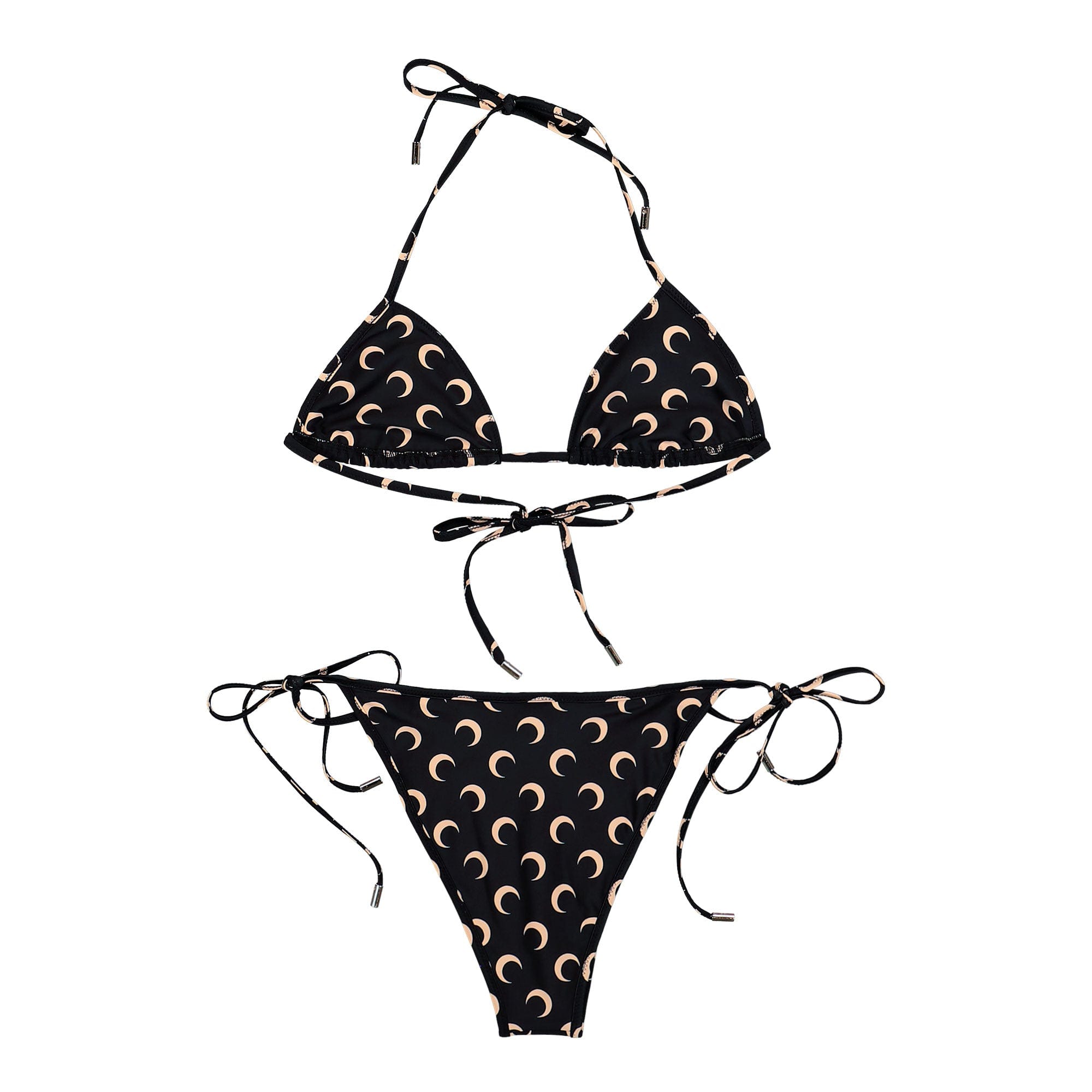 Marine Serre Moon Printed Jersey Swimwear Bikini Set