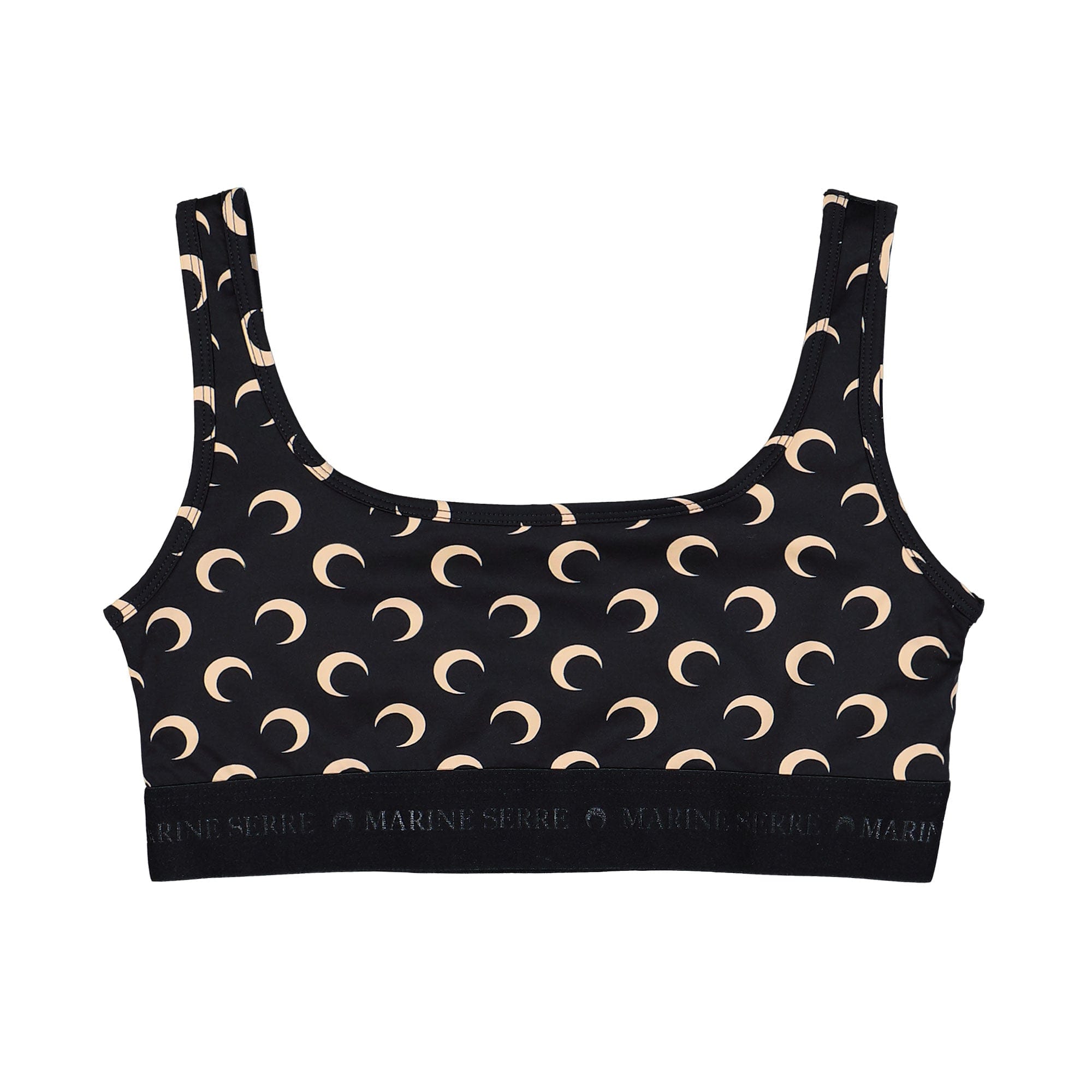 Marine Serre Moon Printed Jersey Sports Bra