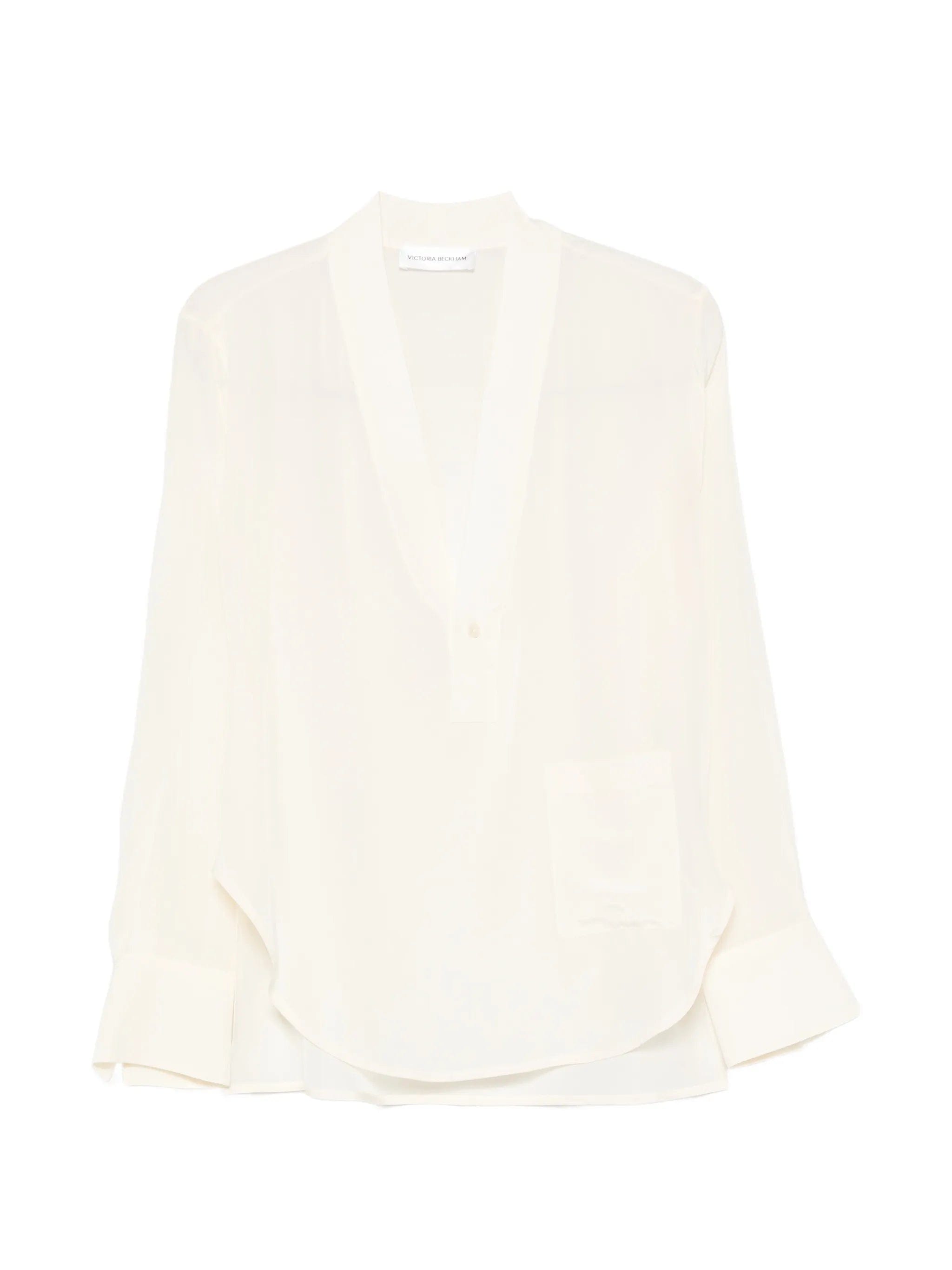 Victoria Beckham V - neck silk blouse