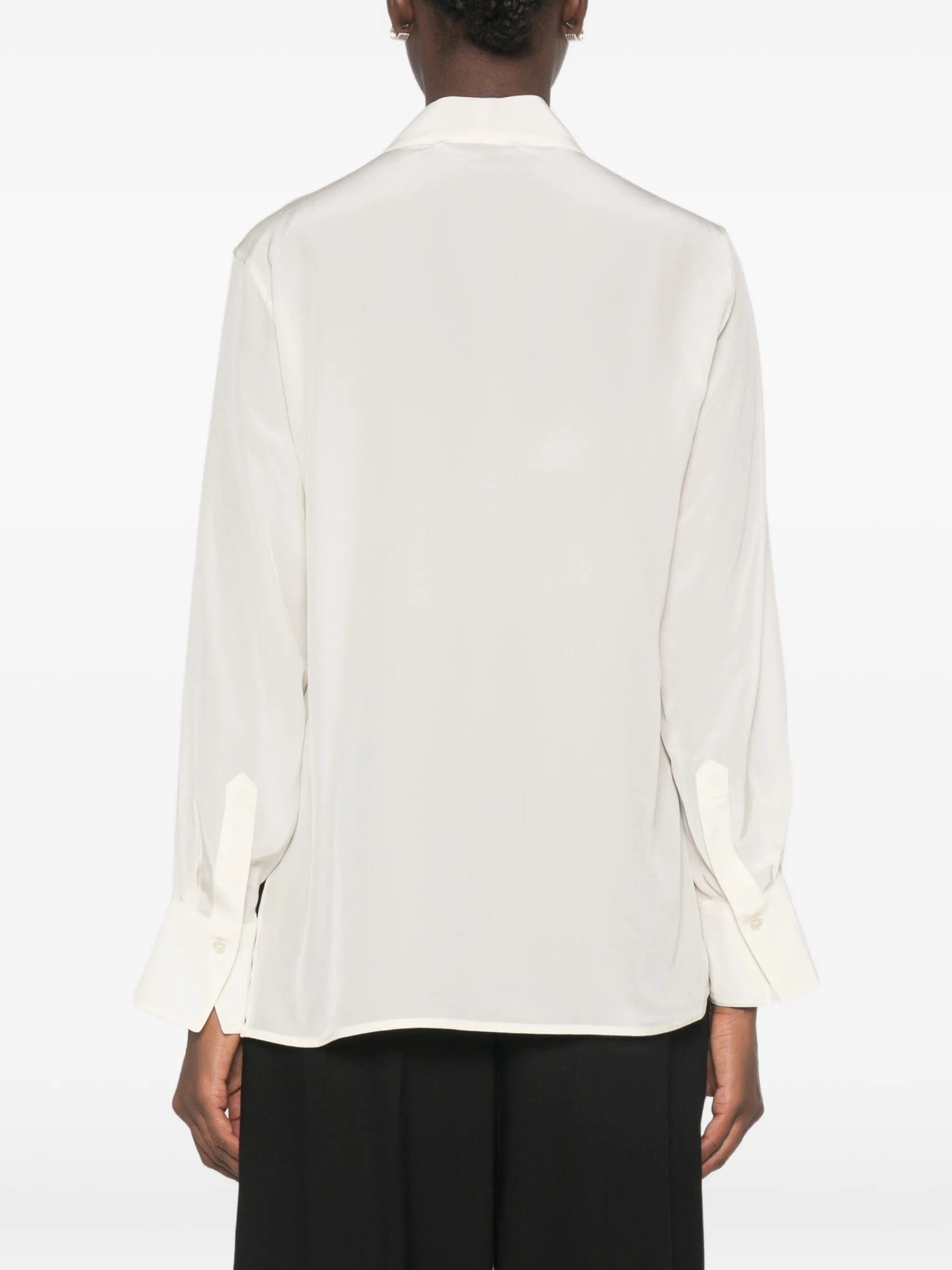 Victoria Beckham V - neck silk blouse