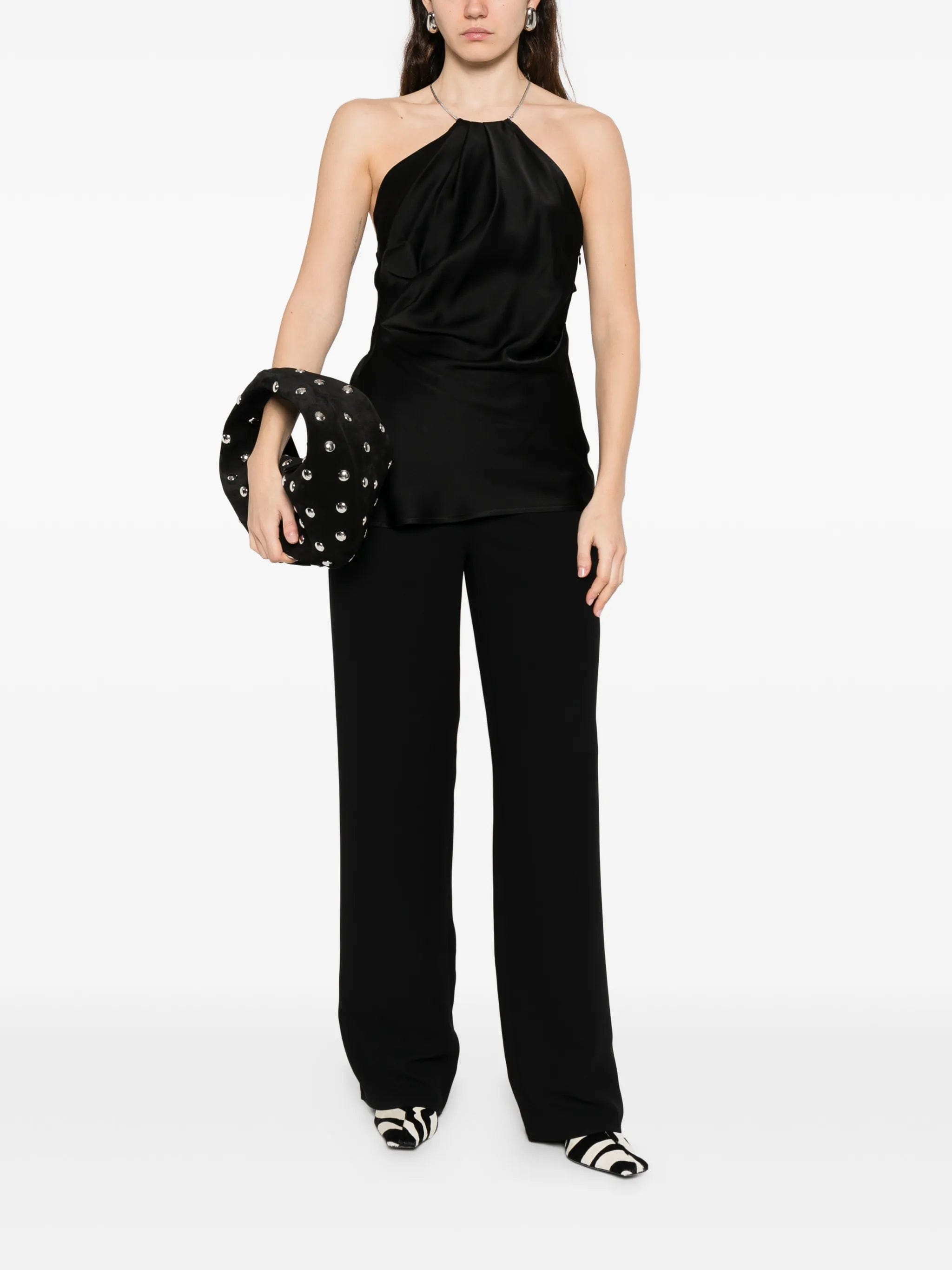 Victoria Beckham halterneck sleeveless blouse