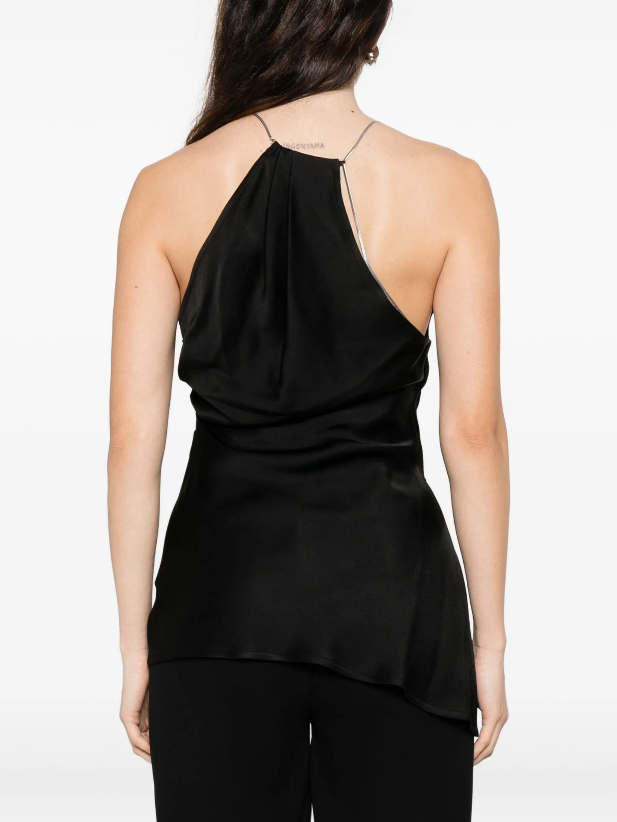 Victoria Beckham halterneck sleeveless blouse