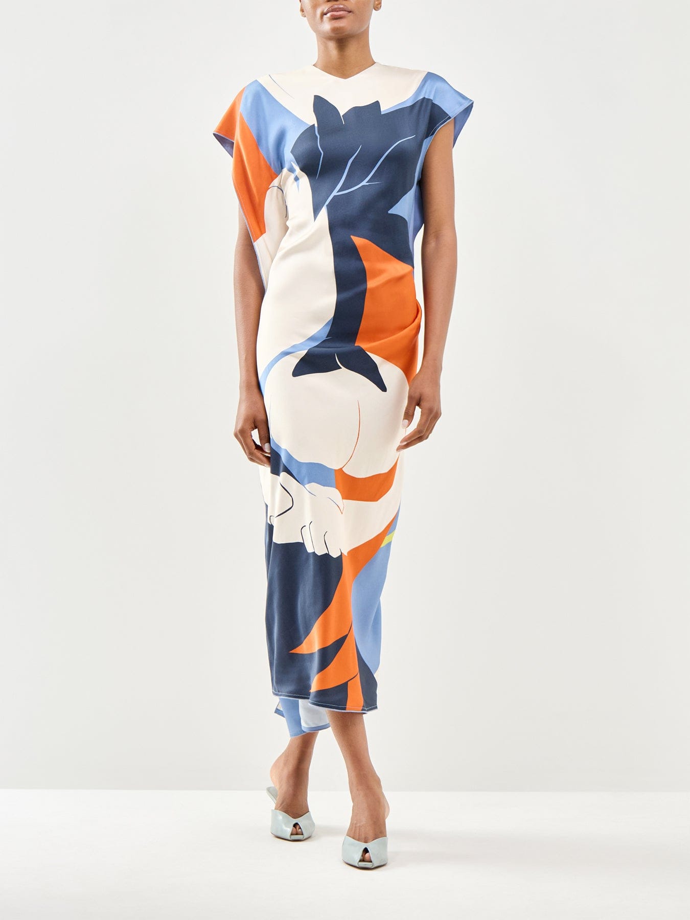 Victoria Beckham Victoria Midi Dress Multi