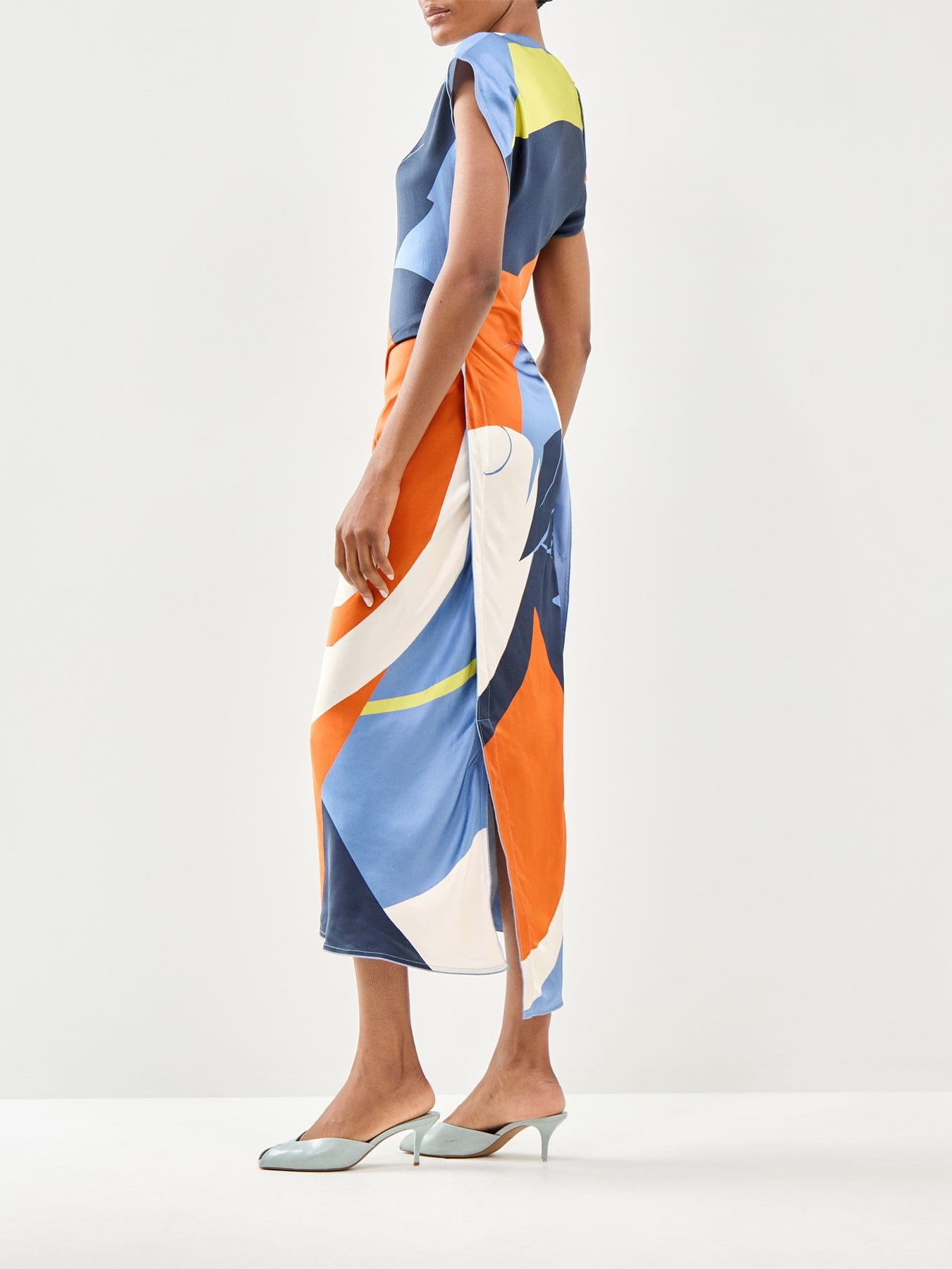 Victoria Beckham Victoria Midi Dress Multi