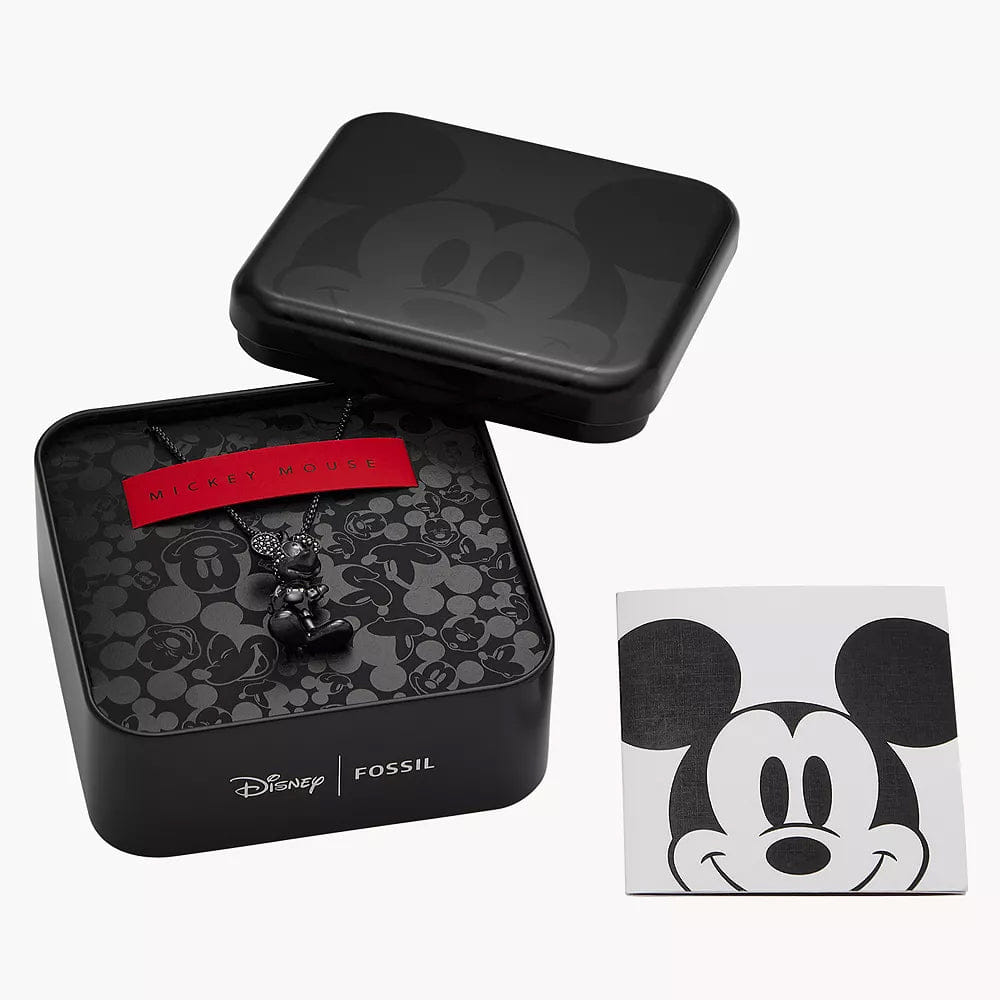 Fossil DISNEY FOSSIL SPECIAL EDITION BLACK STAINLESS STEEL CHAIN NECKLACE