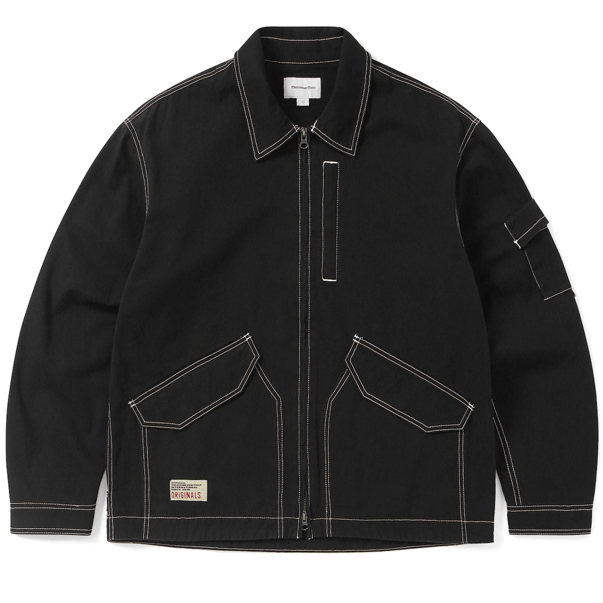 Thisisneverthat Contrast Stitch Jacket (Black)