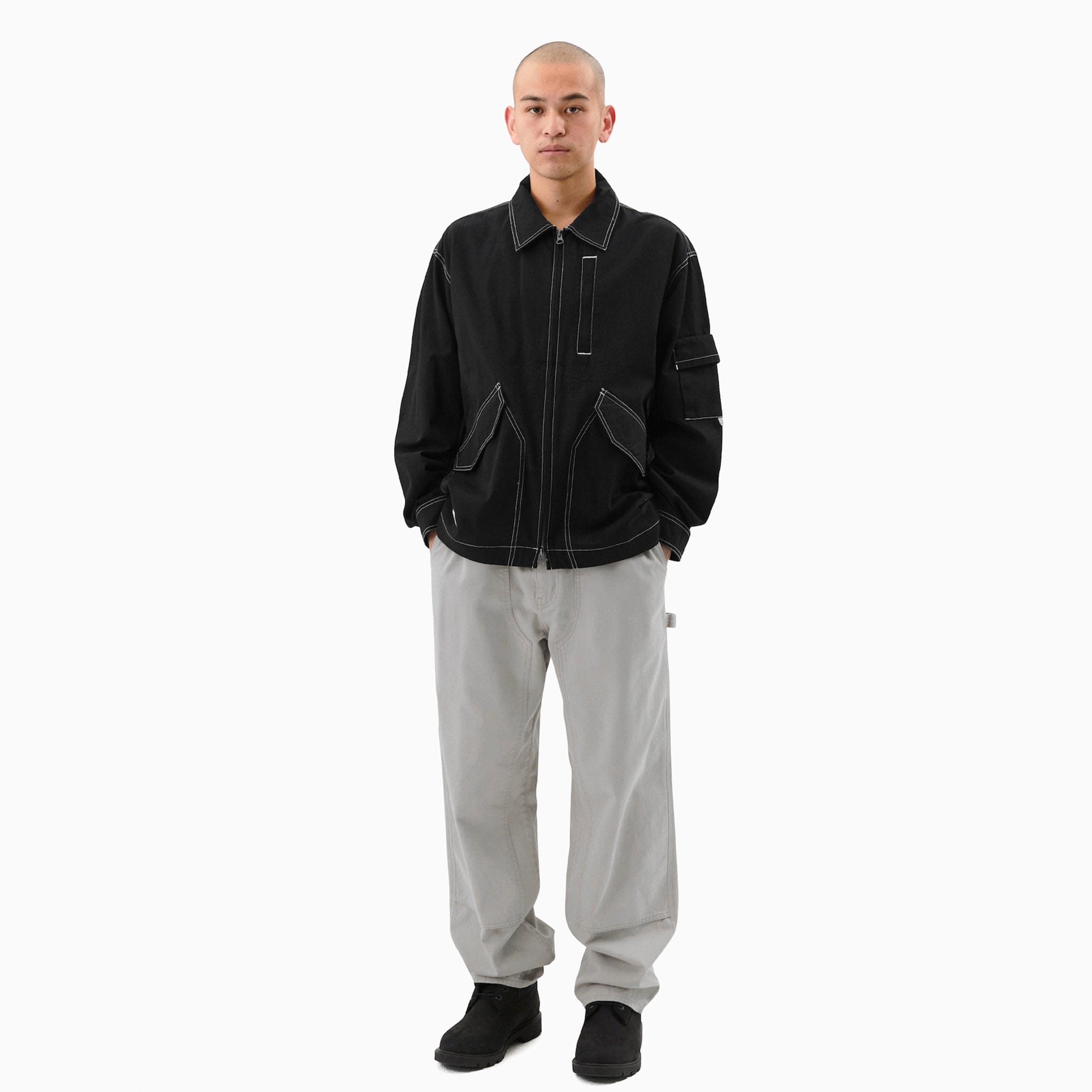 Thisisneverthat Contrast Stitch Jacket (Black)