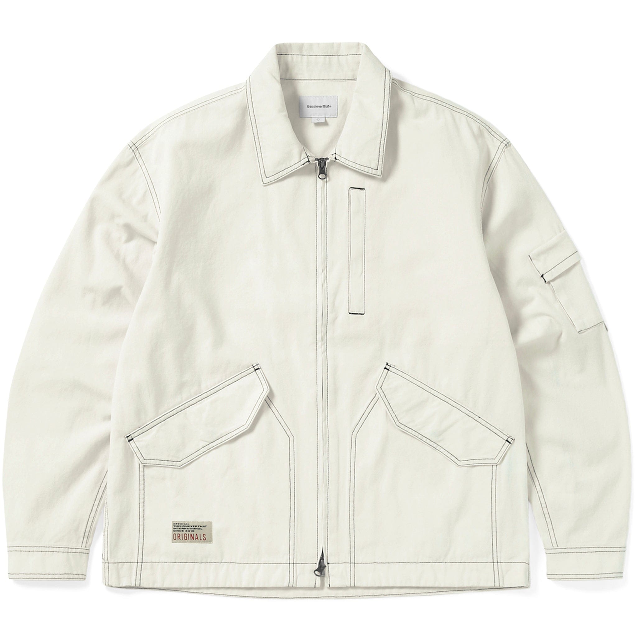 Thisisneverthat Contrast Stitch Jacket (Ecru)