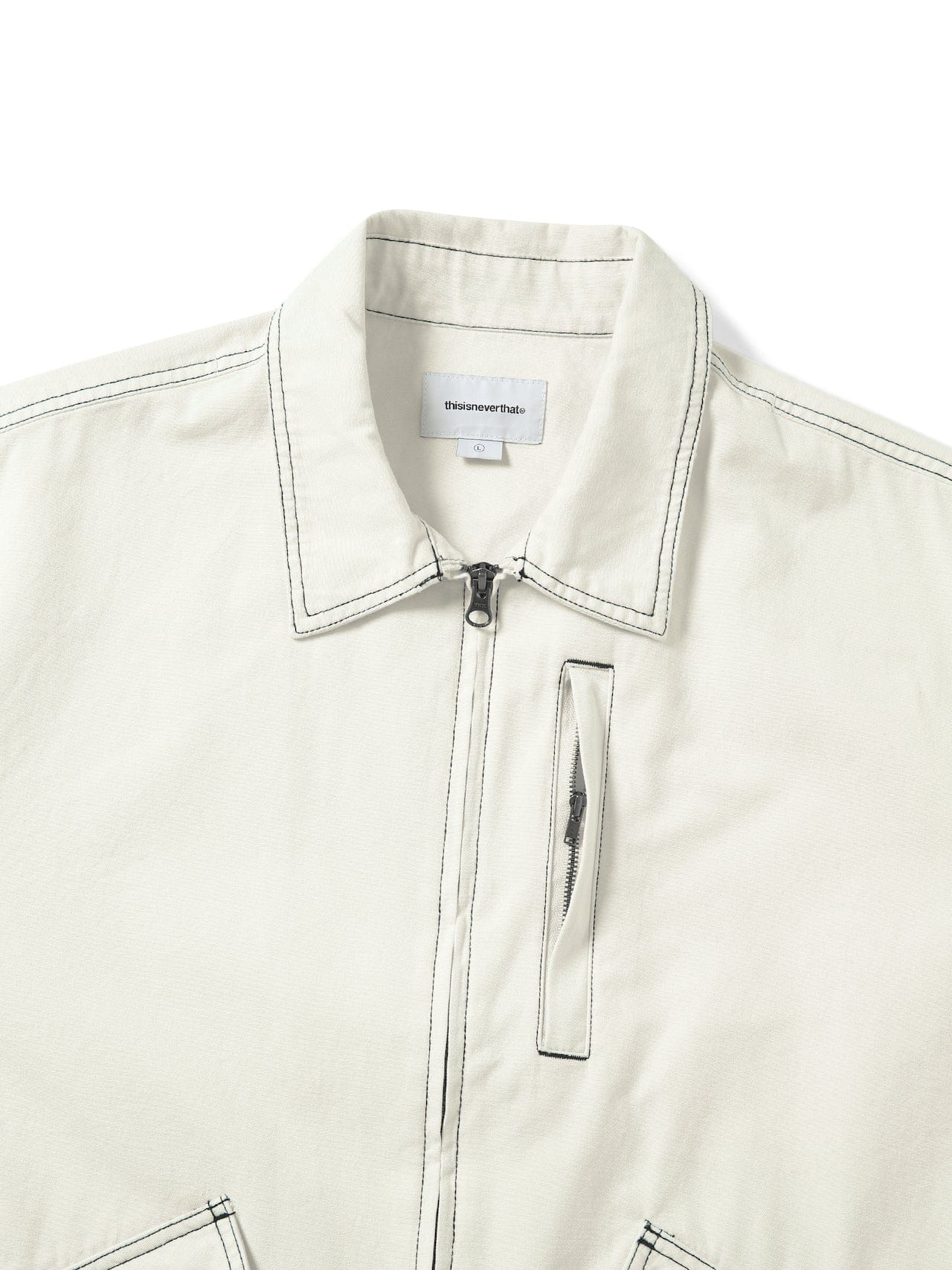 Thisisneverthat Contrast Stitch Jacket (Ecru)