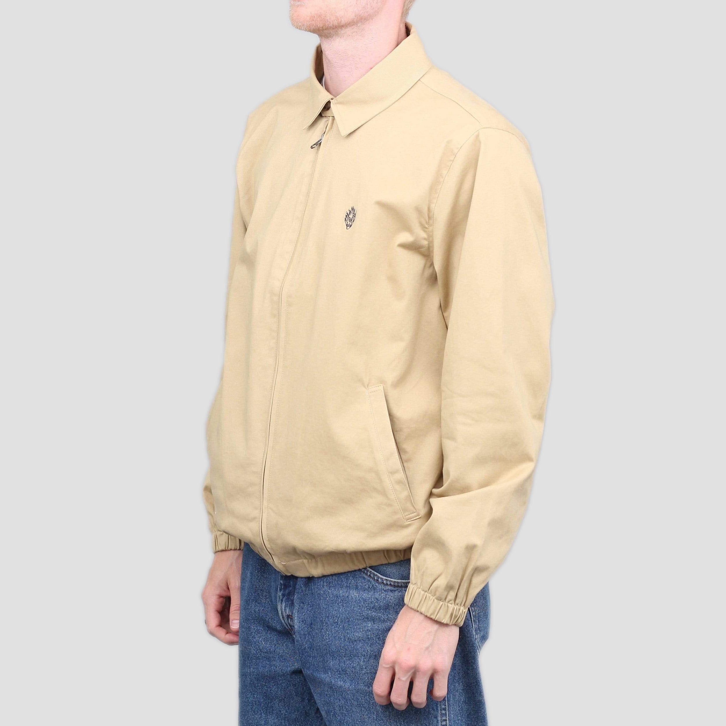 Slam City Skates Flamehead Harrington Jacket Tan