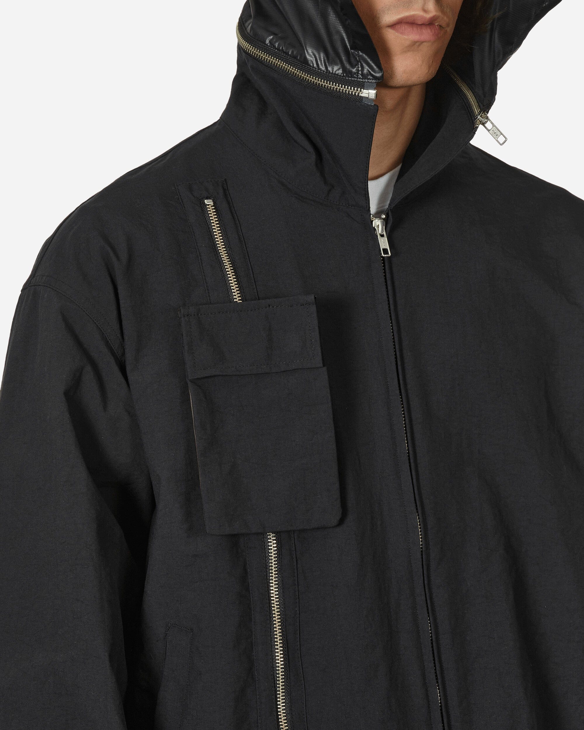 Phingerin Hood Cut Moving Jacket Black