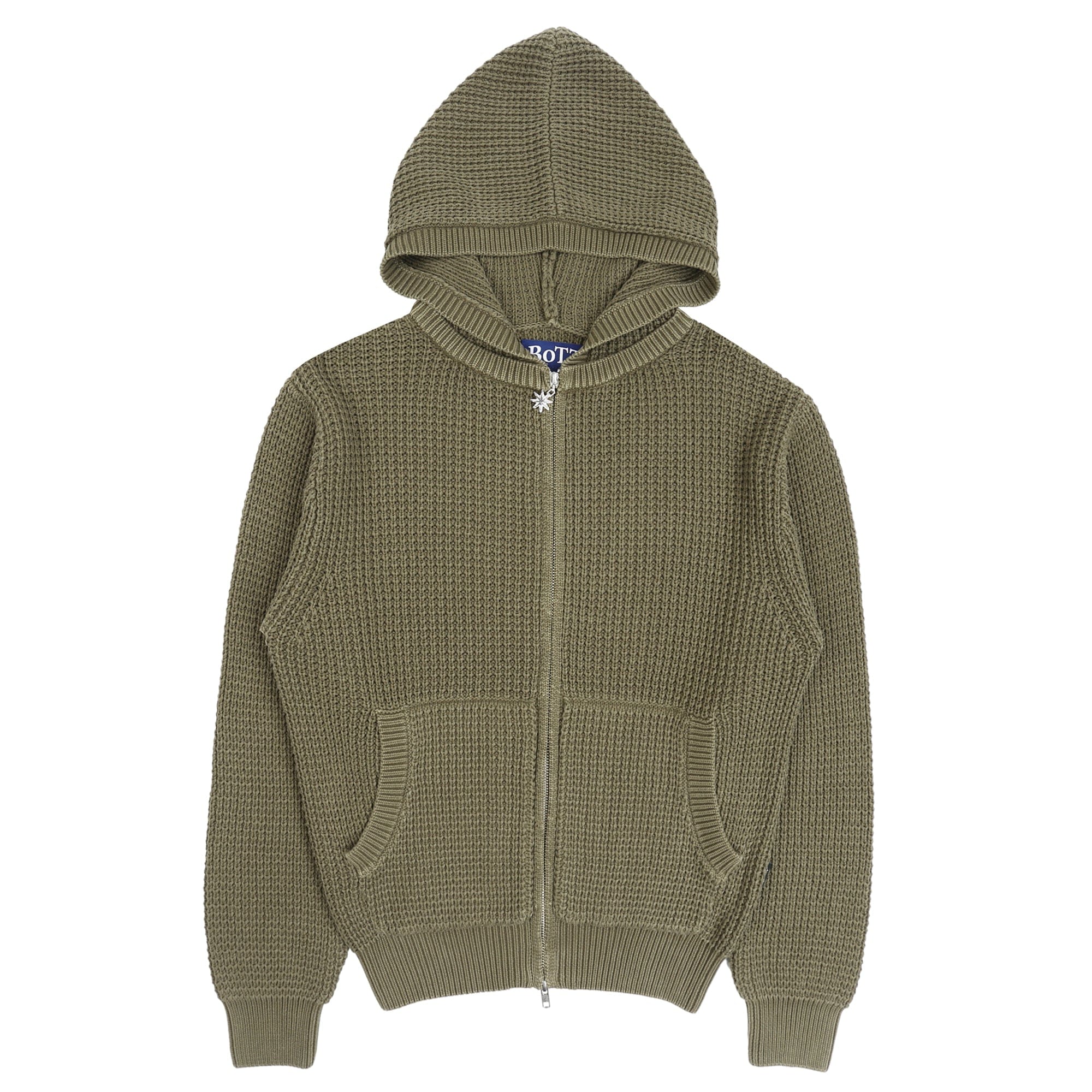 Bott Knit Zip Hoodie - Olive